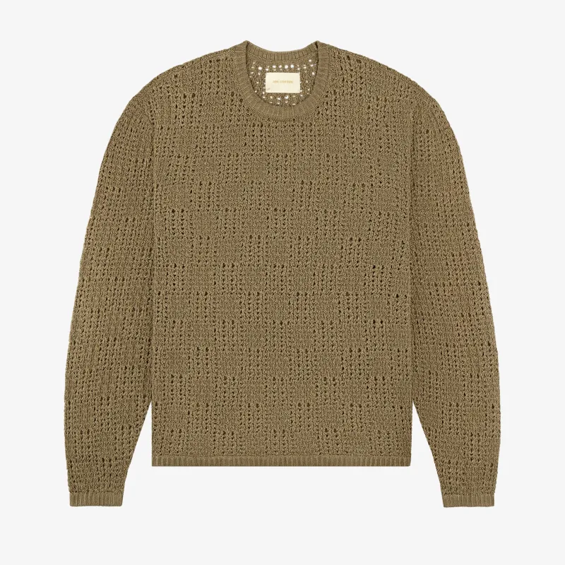 Checkered Crewneck Sweater made by Aime Leon Dore