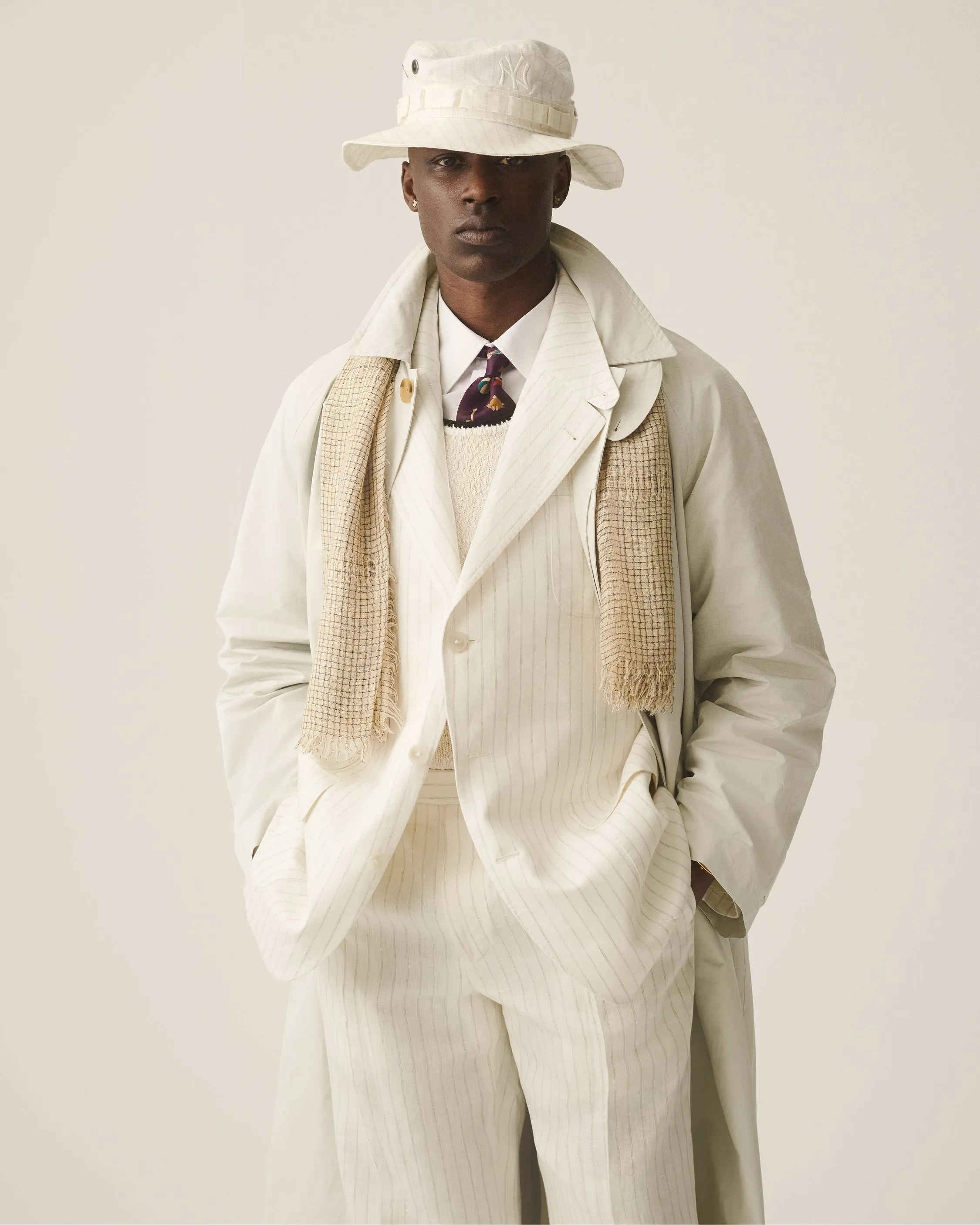 Striped Linen Suit Jacket sold by Aime Leon Dore product image thumbnail 4