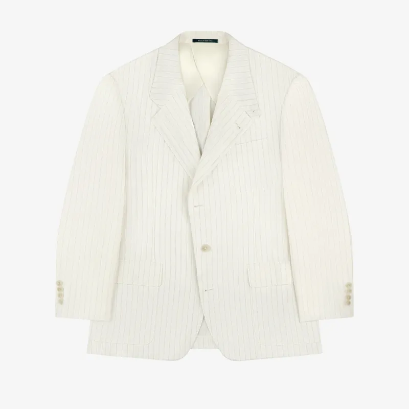 Striped Linen Suit Jacket made by Aime Leon Dore