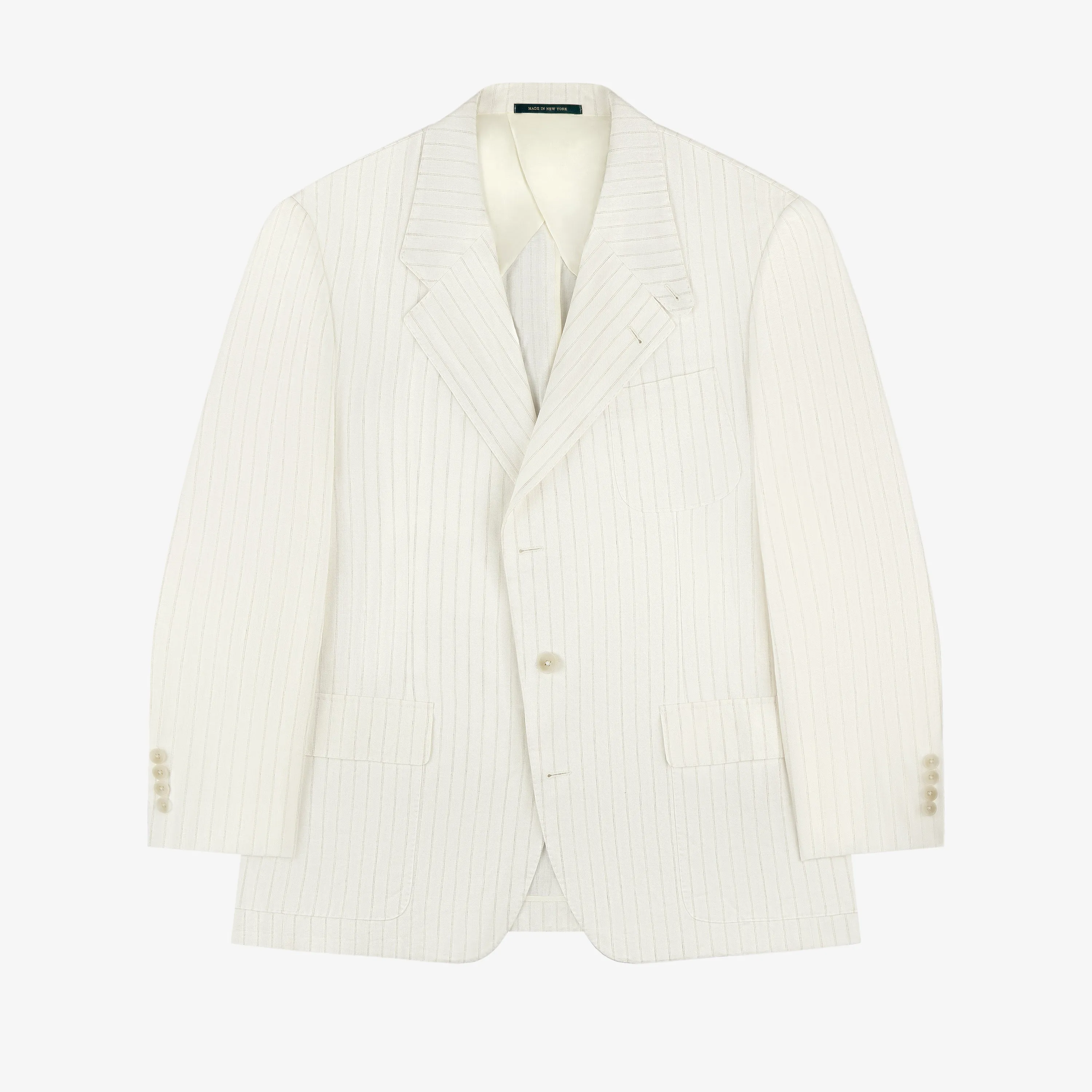 Striped Linen Suit Jacket sold by Aime Leon Dore