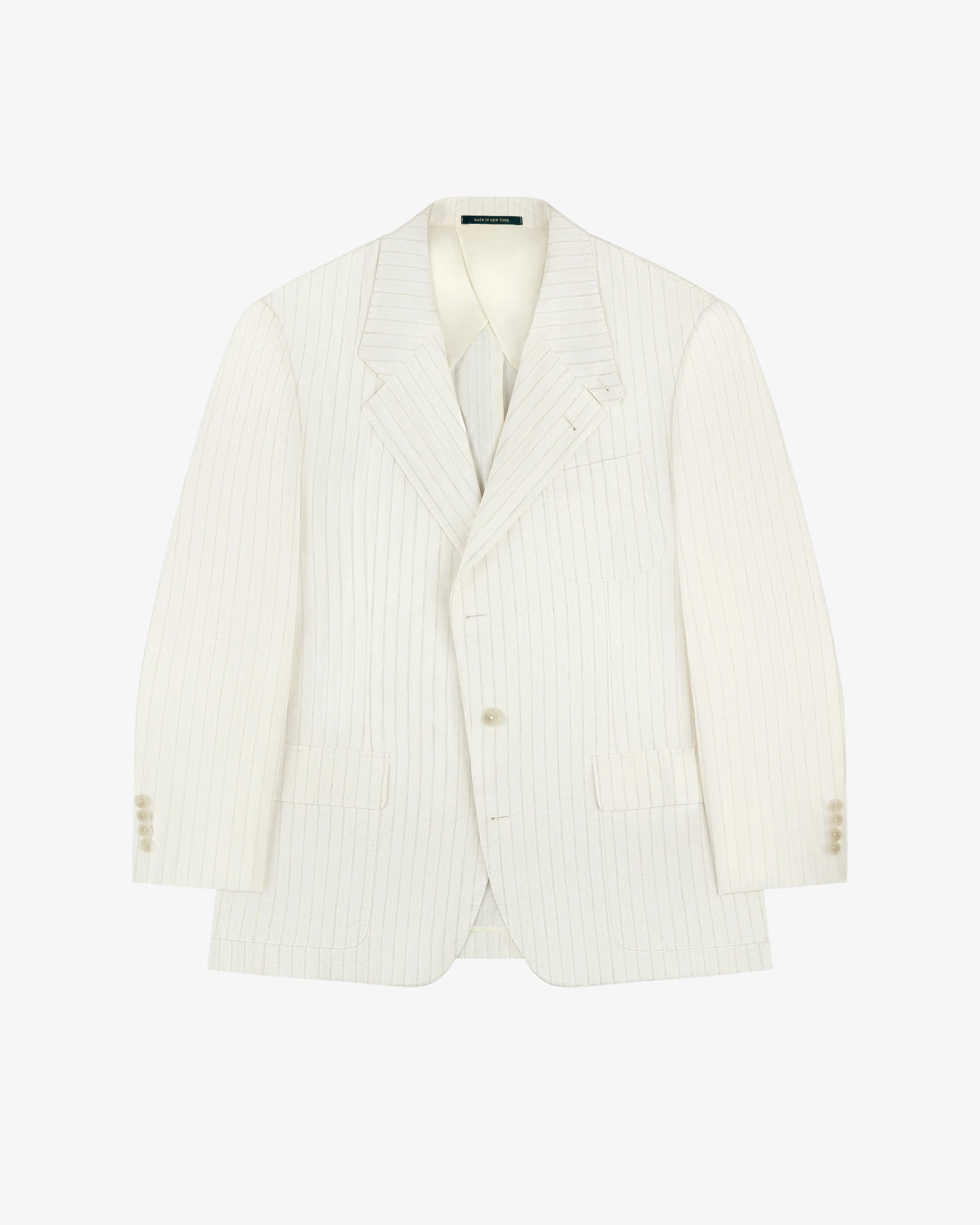 Striped Linen Suit Jacket sold by Aime Leon Dore product image thumbnail 2