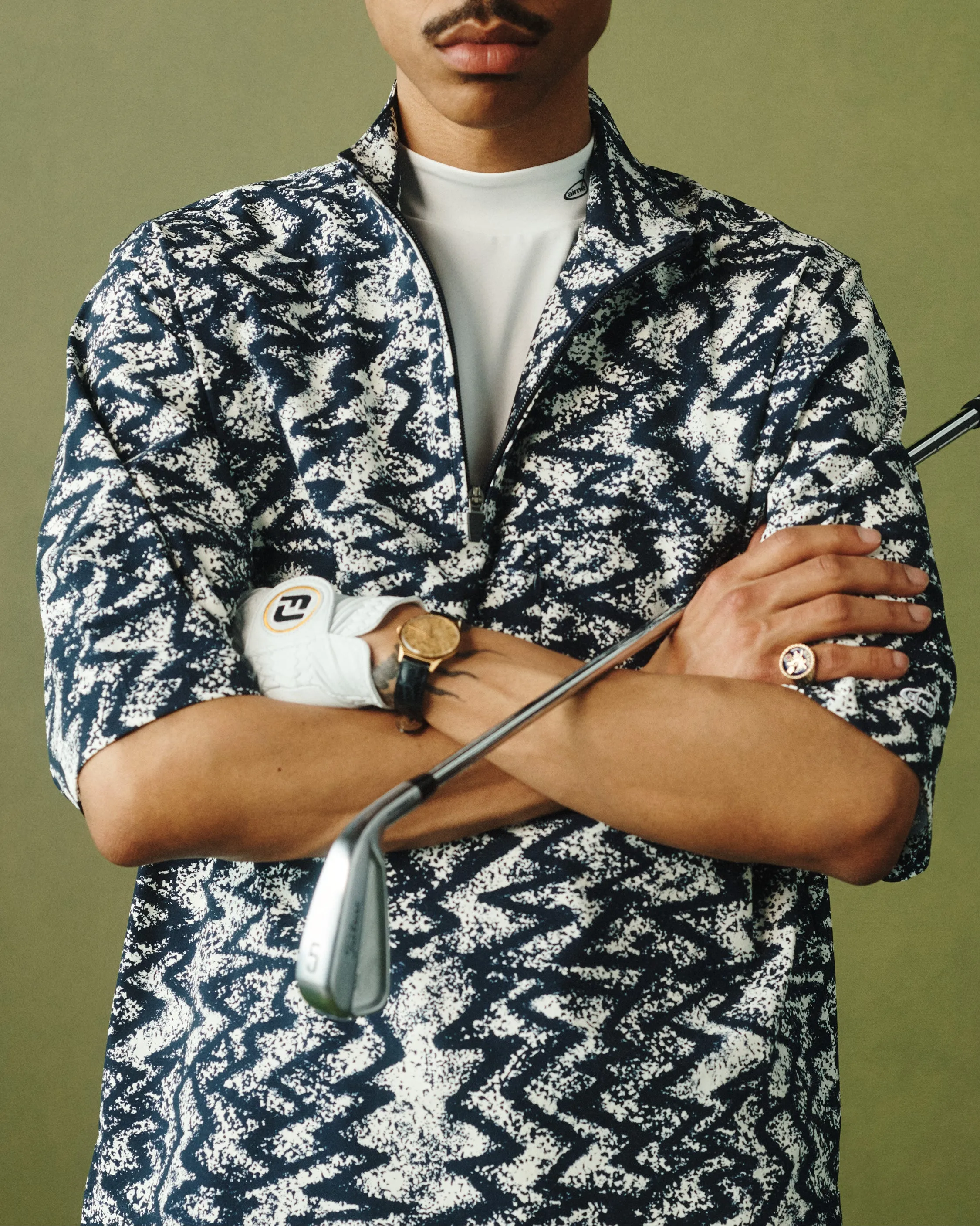 ALD Golf Patterned Quarter Zip Pullover sold by Aime Leon Dore product image thumbnail 4