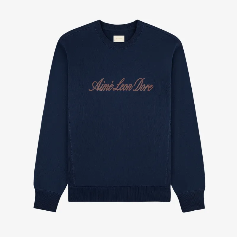 Vintage Script Crewneck sold by Aime Leon Dore