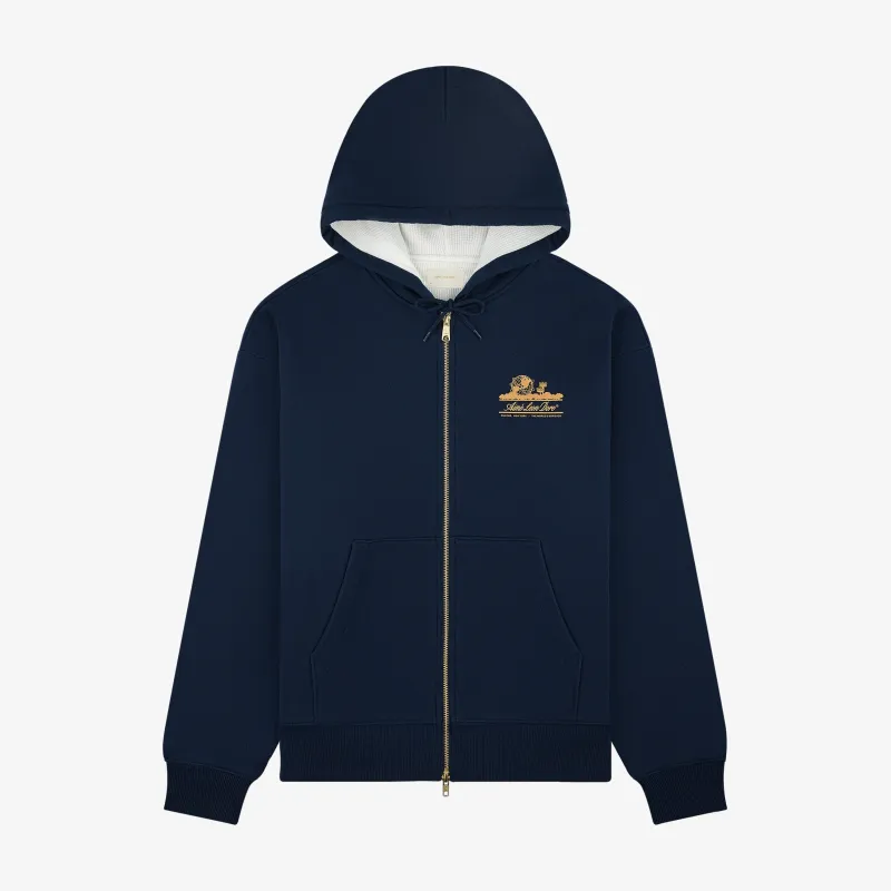 Unisphere Waffle Lined Full-Zip Hoodie sold by Aime Leon Dore