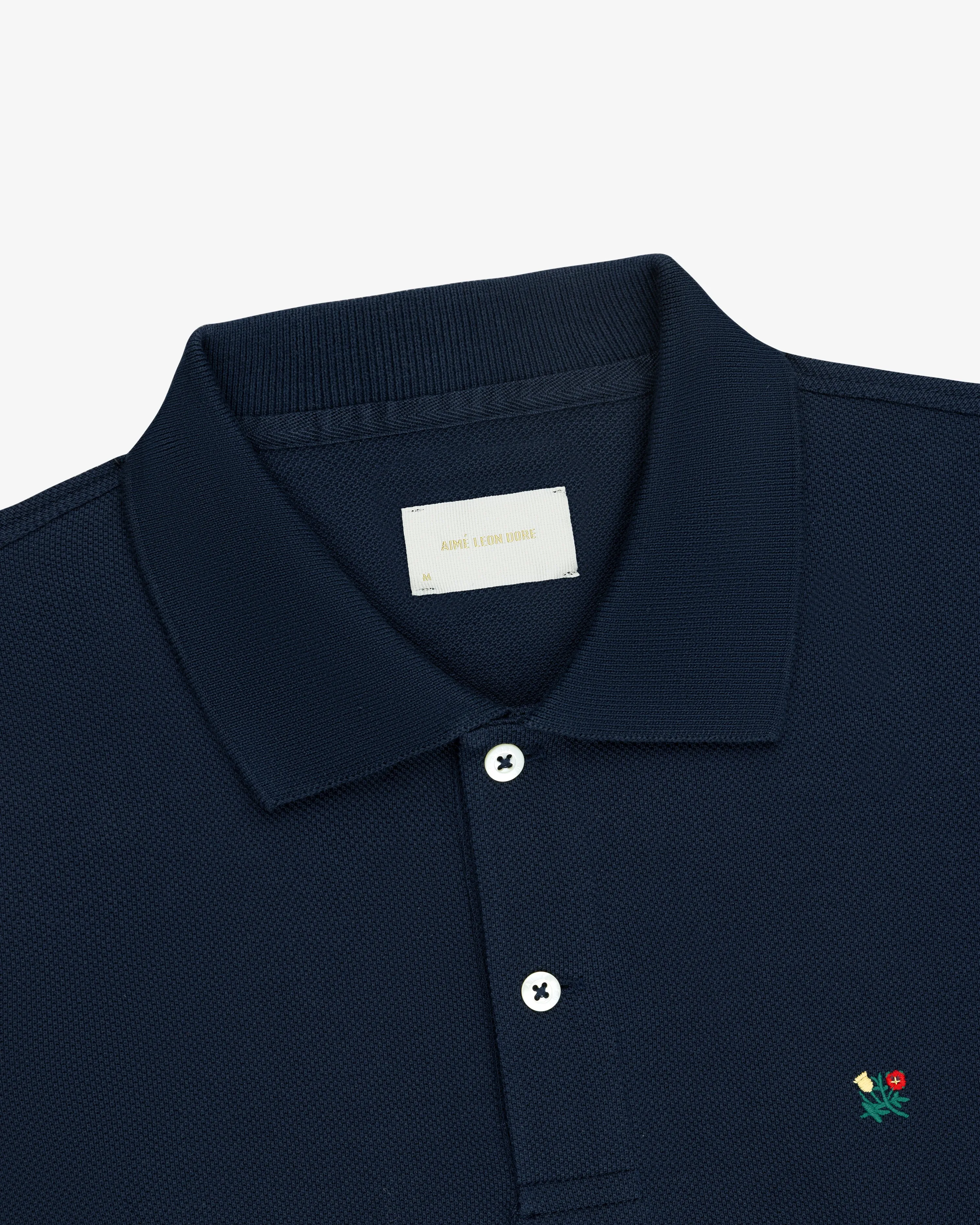Long-Sleeve Crest Piqué Polo sold by Aime Leon Dore product image thumbnail 3