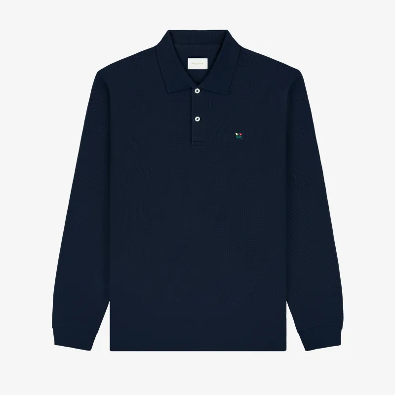 Long-Sleeve Crest   Piqué Polo sold by Aime Leon Dore