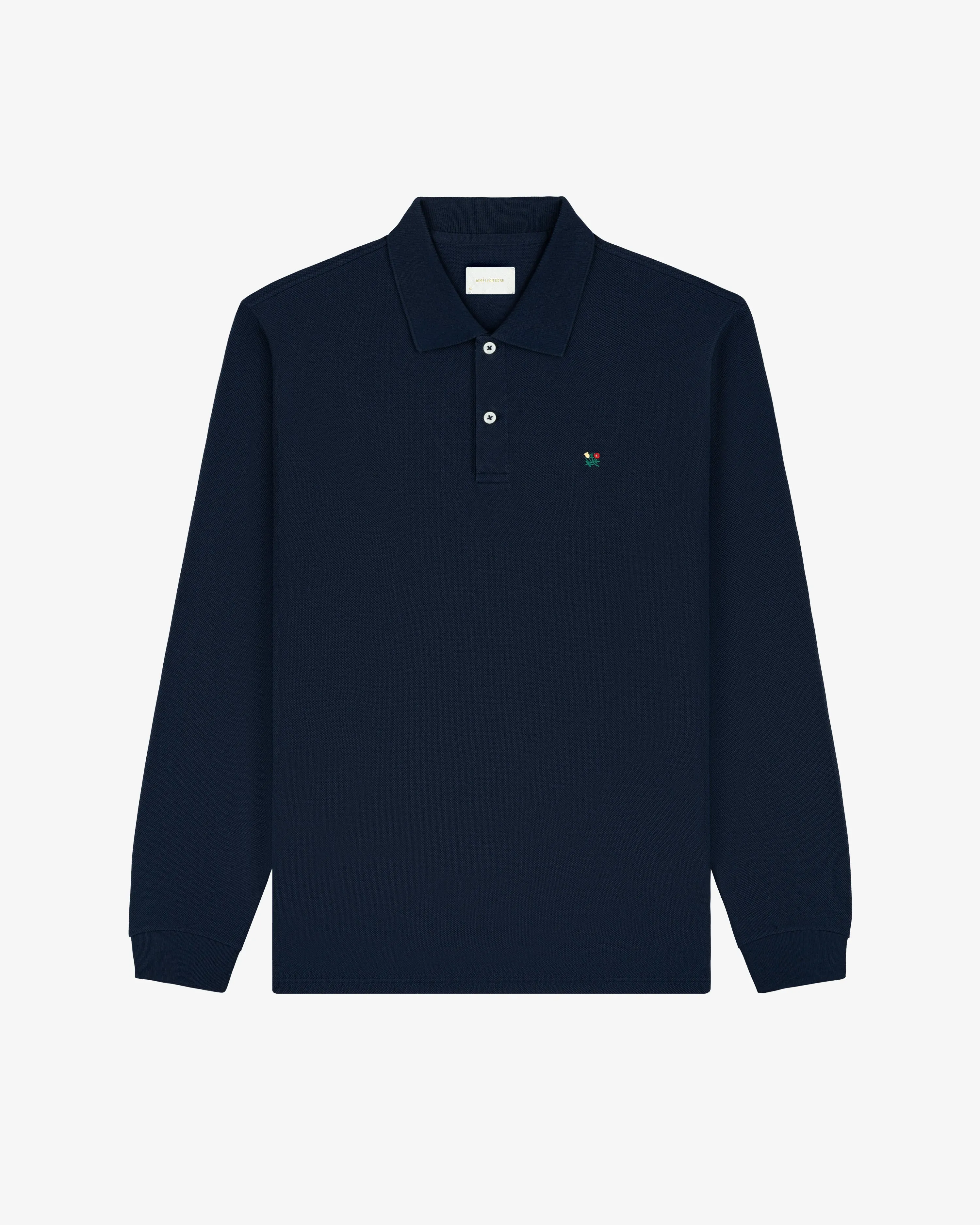 Long-Sleeve Crest Piqué Polo sold by Aime Leon Dore product image thumbnail 2