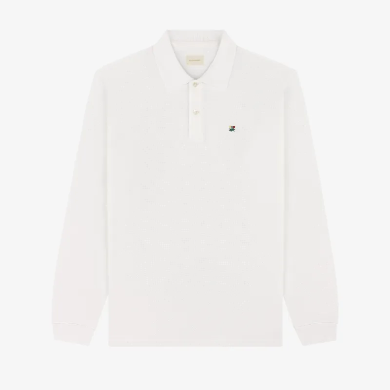 Long-Sleeve Crest Piqué Polo made by Aime Leon Dore
