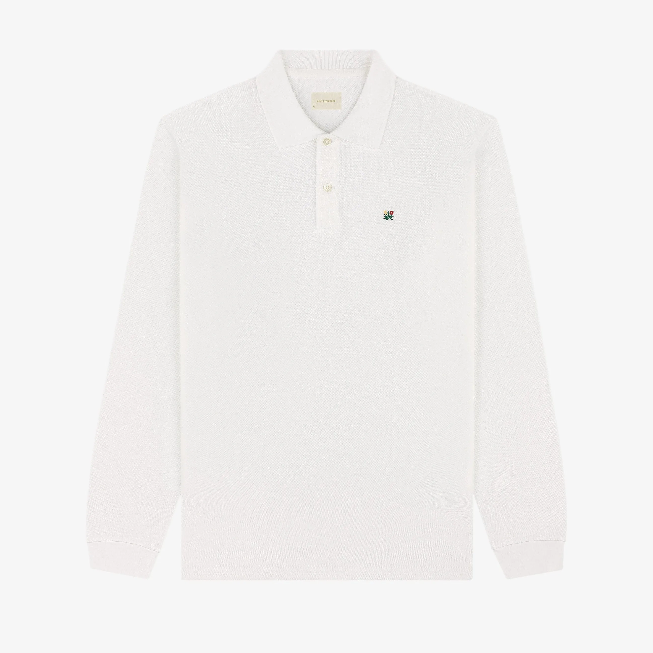 Long-Sleeve Crest Piqué Polo sold by Aime Leon Dore