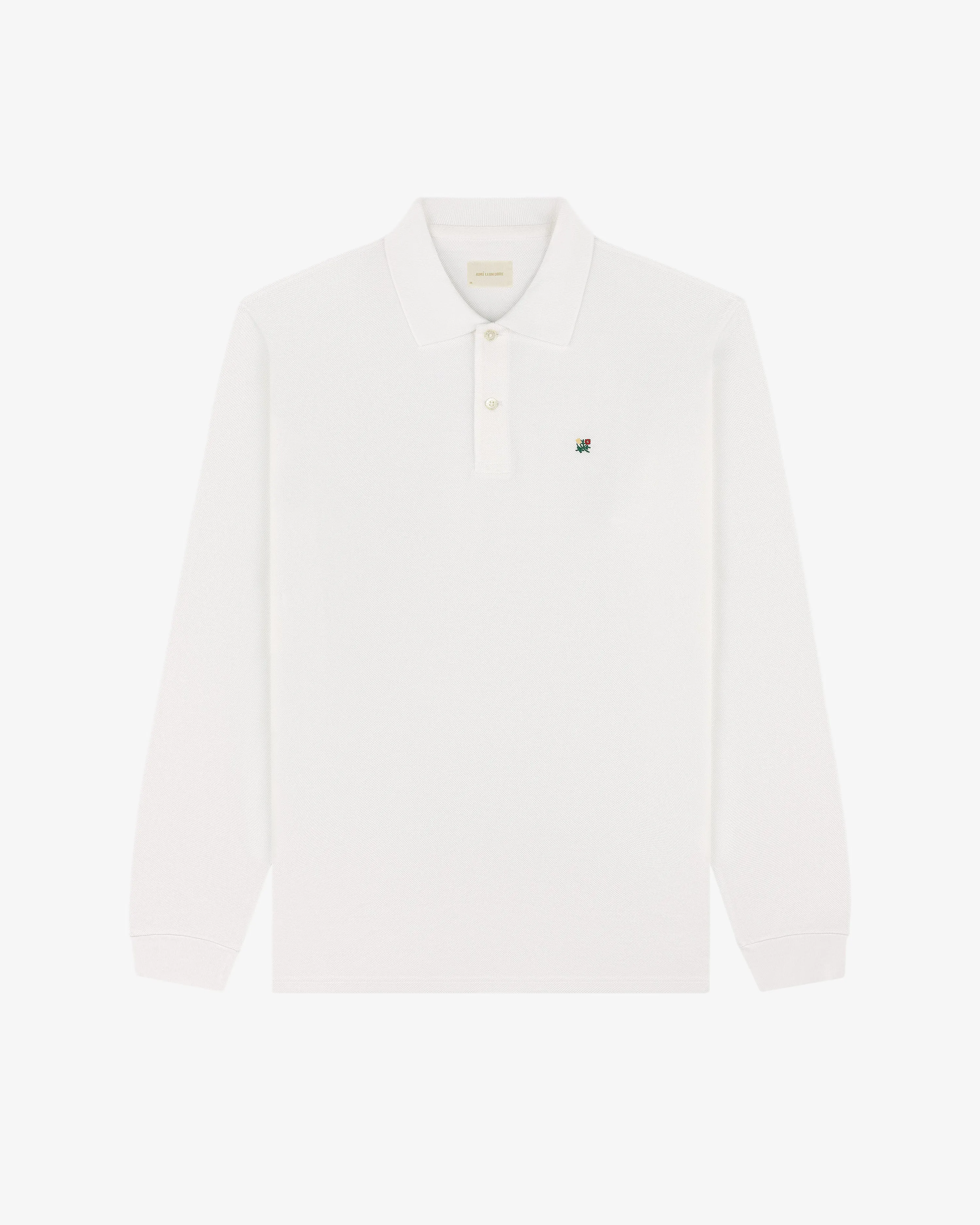 Long-Sleeve Crest Piqué Polo sold by Aime Leon Dore product image thumbnail 2