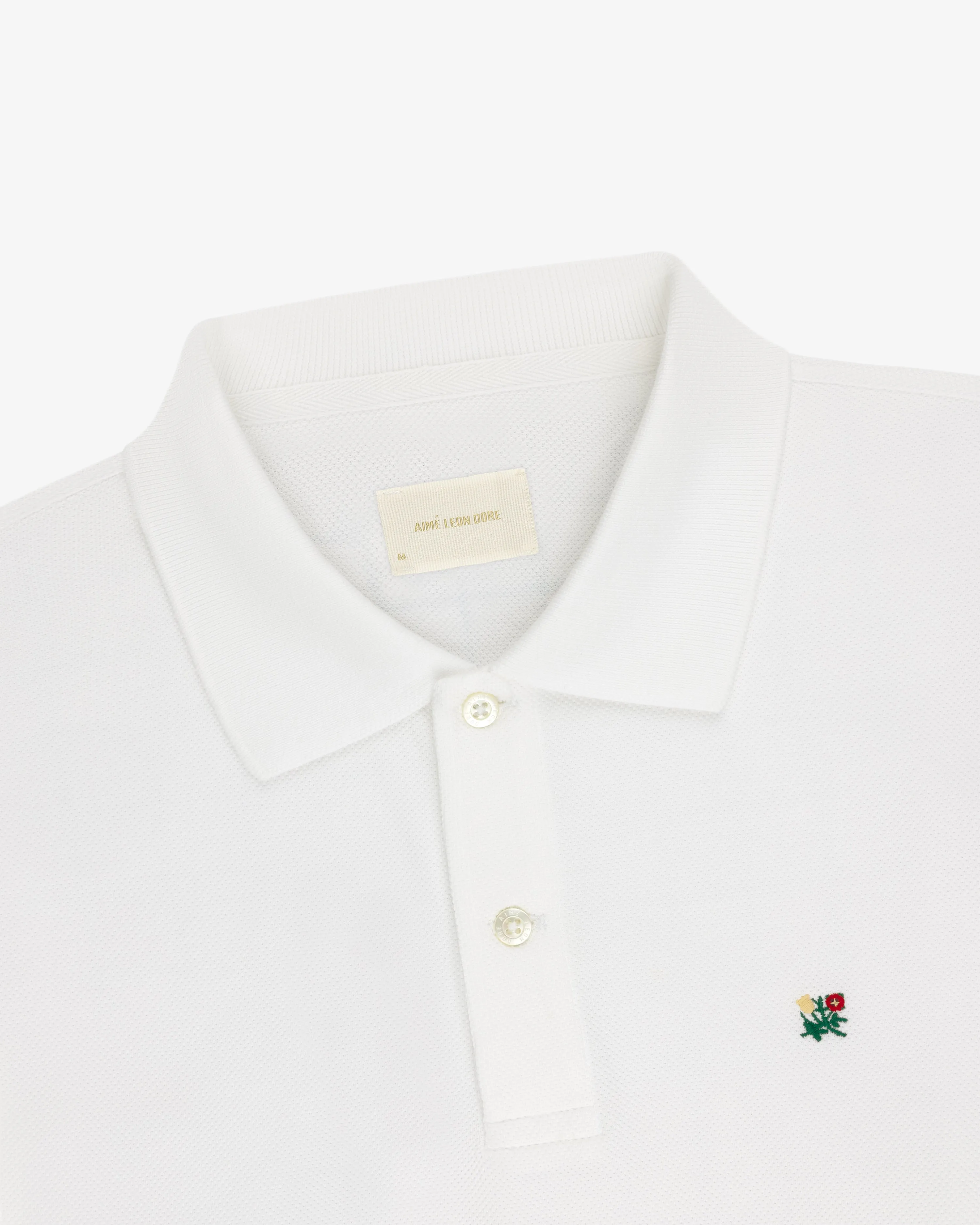 Long-Sleeve Crest Piqué Polo sold by Aime Leon Dore product image thumbnail 3