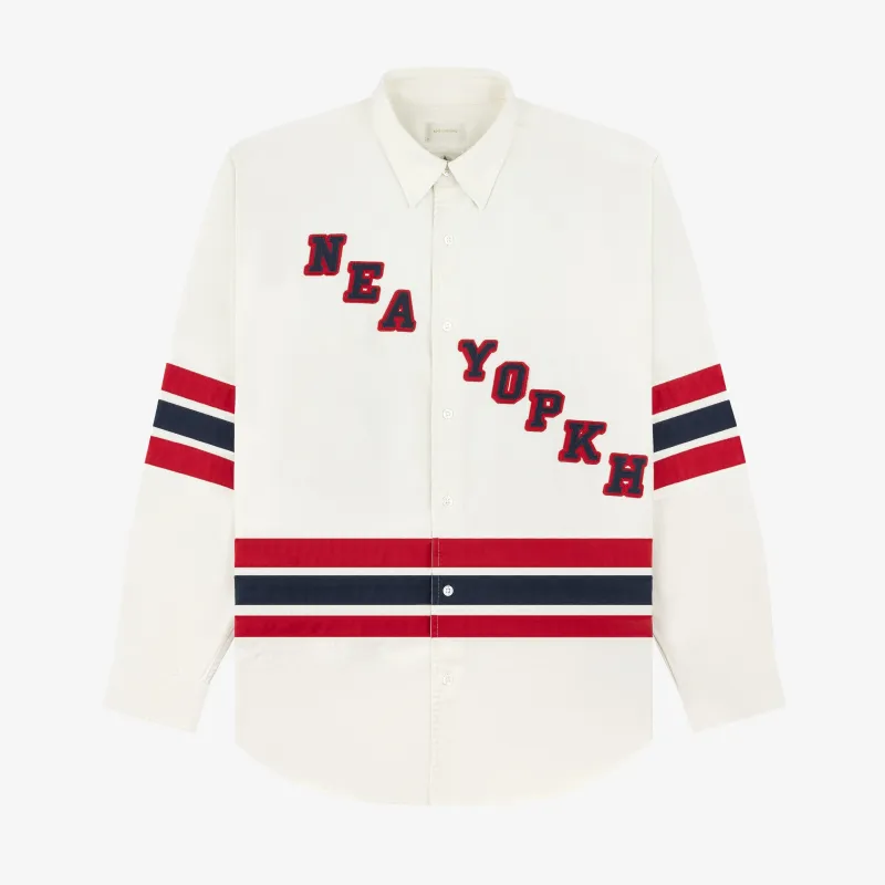 NY Appliqué Overshirt sold by Aime Leon Dore