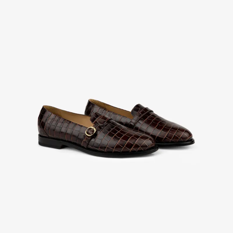 Venetian Croc Buckle Loafer sold by Aime Leon Dore