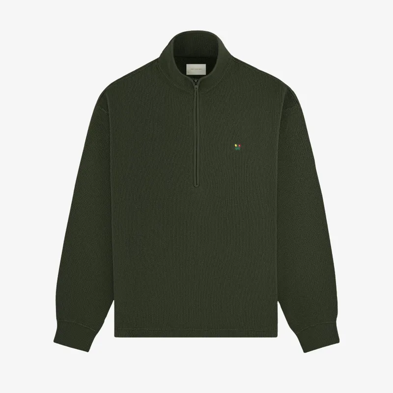 Crest Piqué Half-Zip Pullover sold by Aime Leon Dore