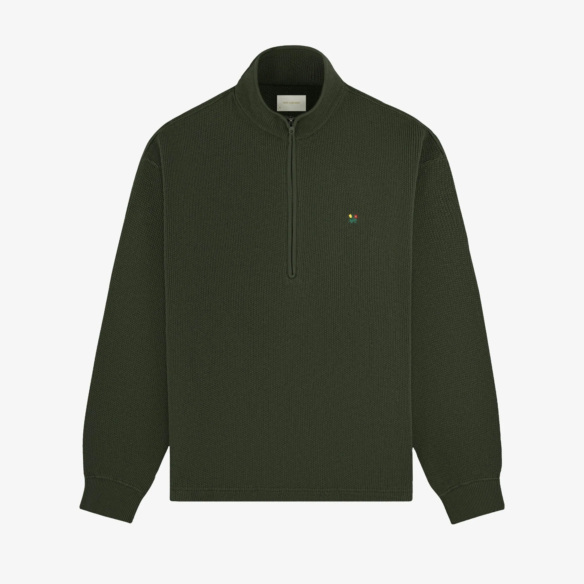 Crest Piqué Half-Zip Pullover sold by Aime Leon Dore