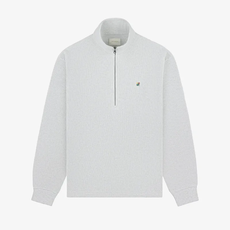 Crest Piqué Half-Zip Pullover sold by Aime Leon Dore