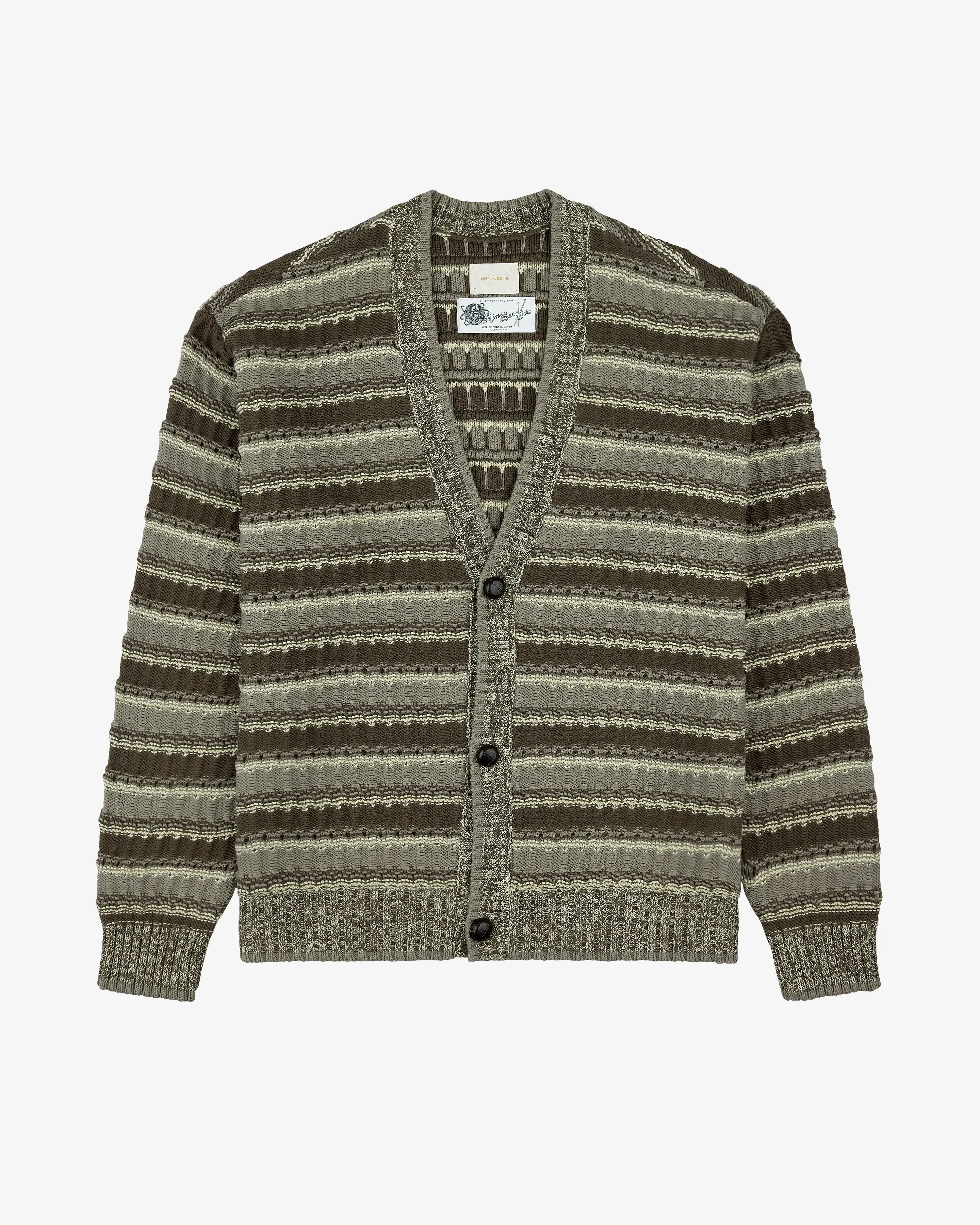 Jacquard Striped Cardigan sold by Aime Leon Dore product image thumbnail 2