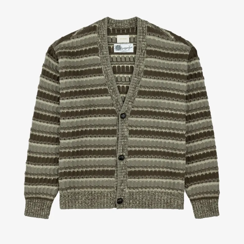Jacquard Striped Cardigan sold by Aime Leon Dore
