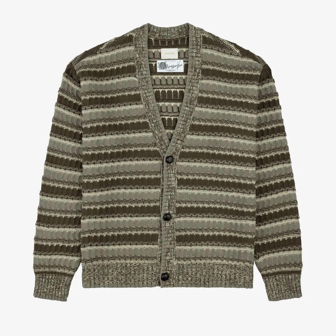 Jacquard Striped Cardigan sold by Aime Leon Dore
