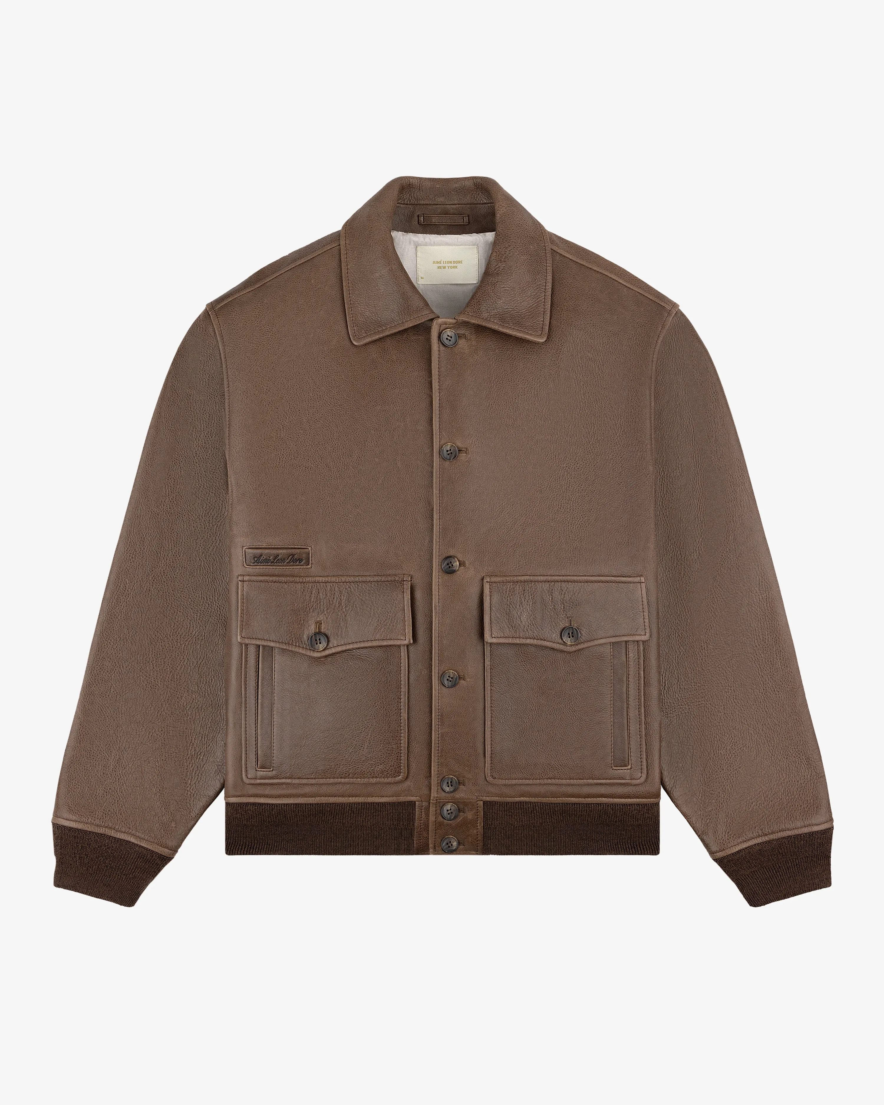 Leather Flight Jacket sold by Aime Leon Dore product image thumbnail 3