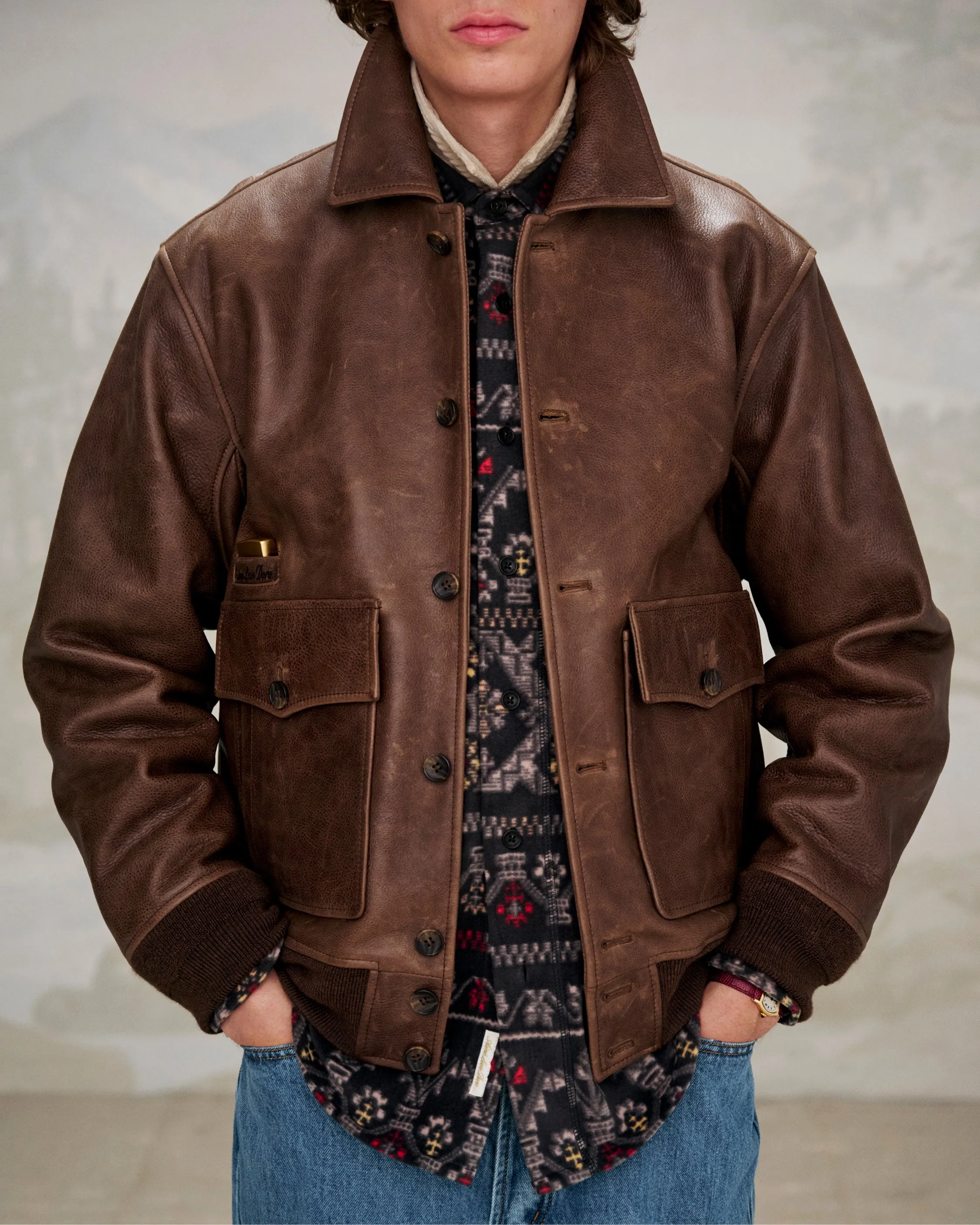 Lightweight Printed Fleece Shirt sold by Aime Leon Dore product image thumbnail 3