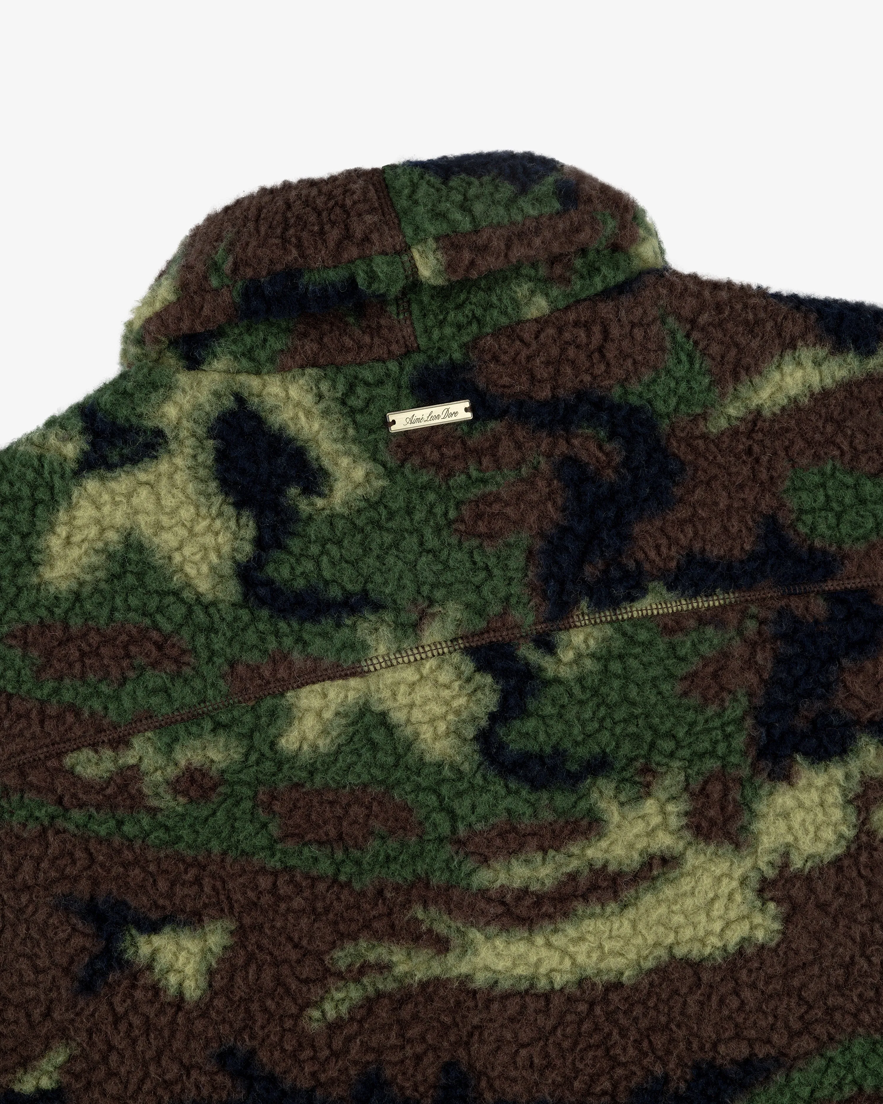 Camo Shawl Collar Fleece Pullover sold by Aime Leon Dore product image thumbnail 5