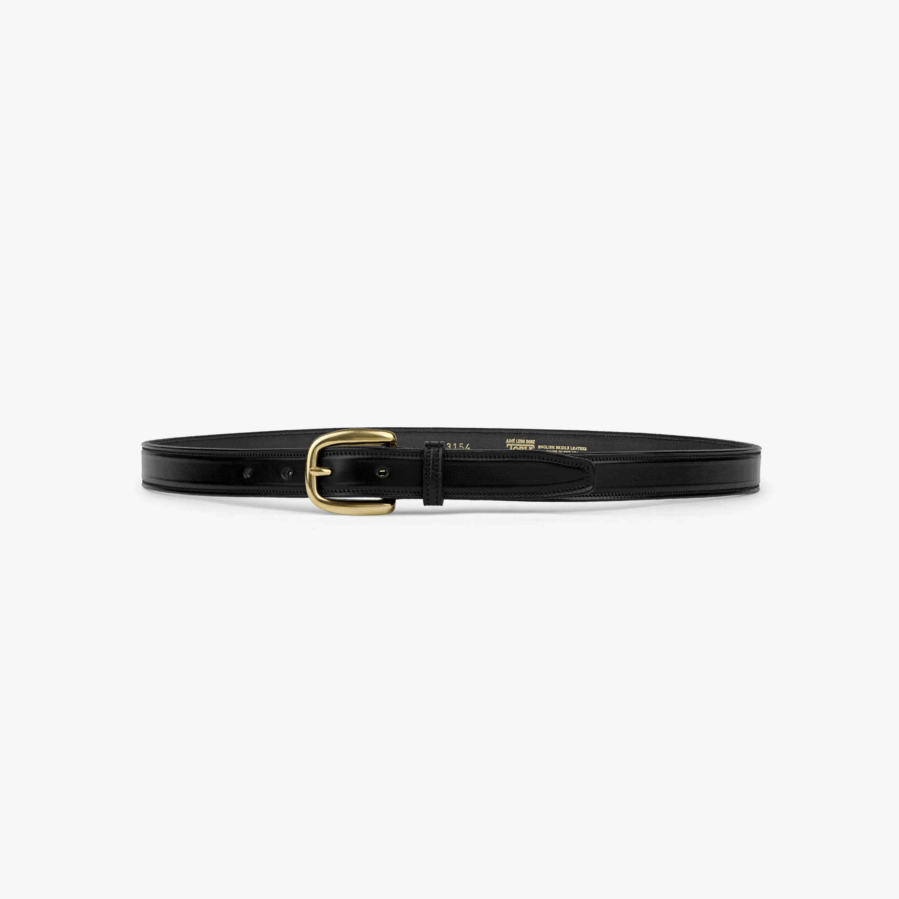 Saddle Stitch Leather Belt sold by Aime Leon Dore