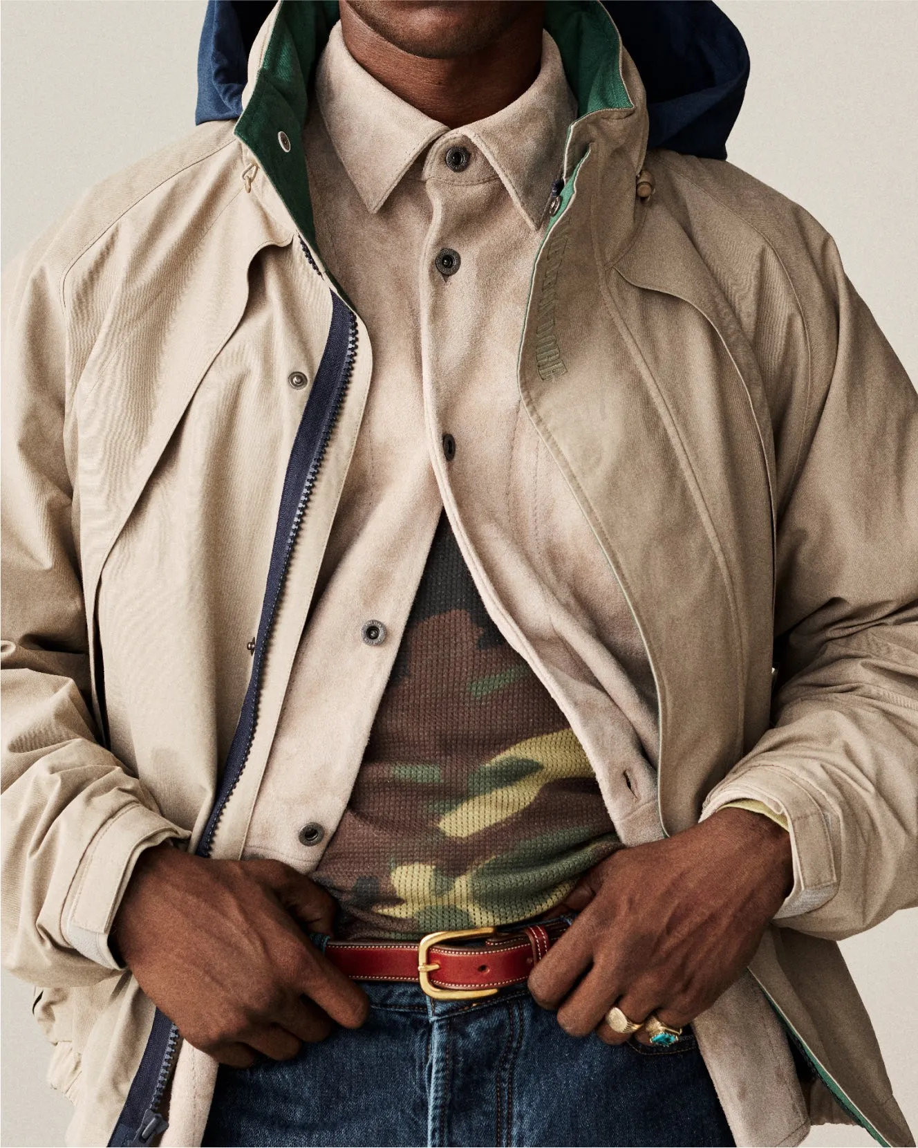 Saddle Stitch Leather Belt sold by Aime Leon Dore product image thumbnail 3