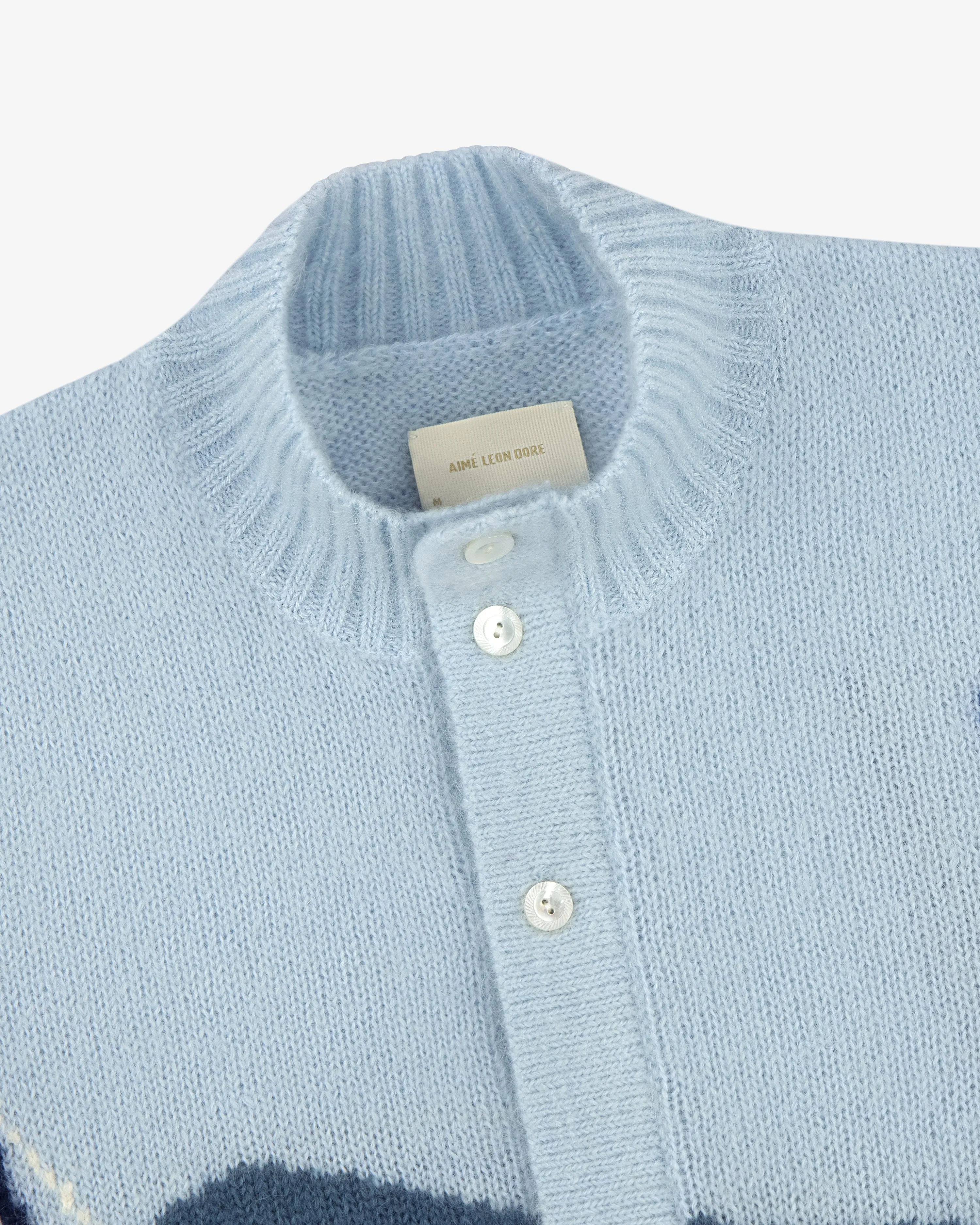 Seascape Intarsia Cardigan sold by Aime Leon Dore product image thumbnail 4