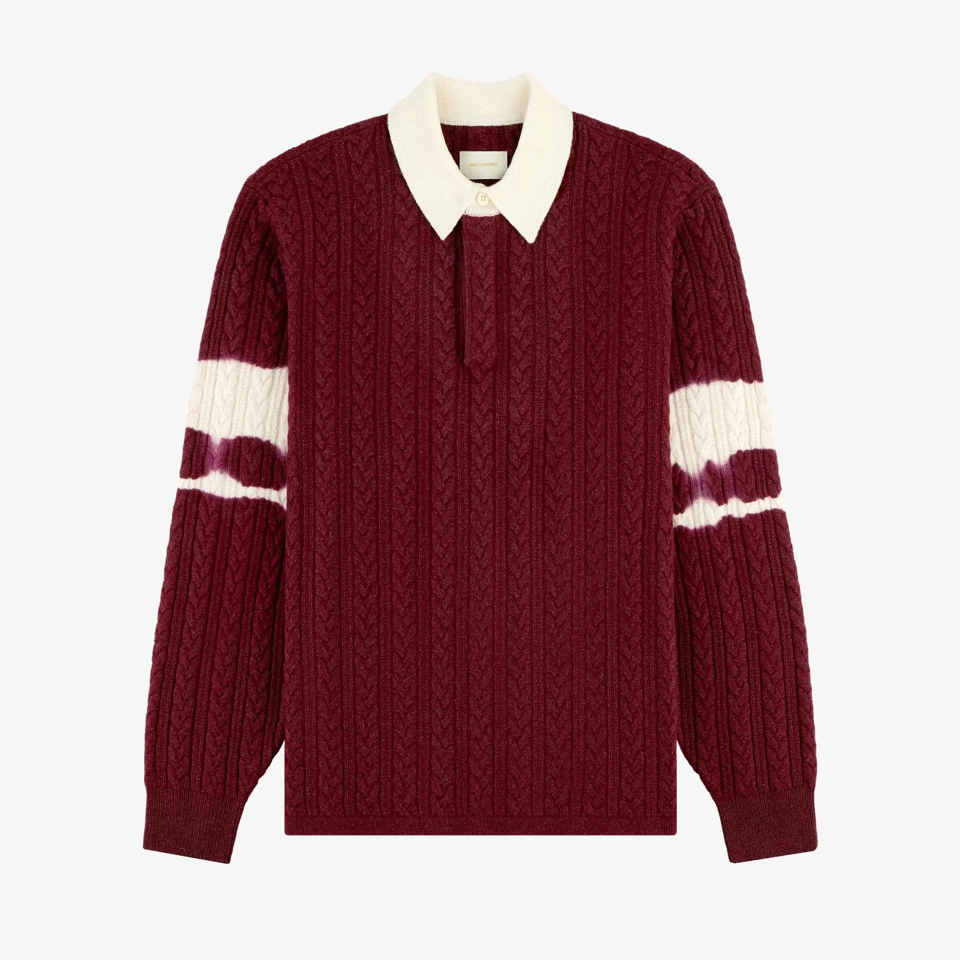 Collegiate Cable Knit Rugby sold by Aime Leon Dore