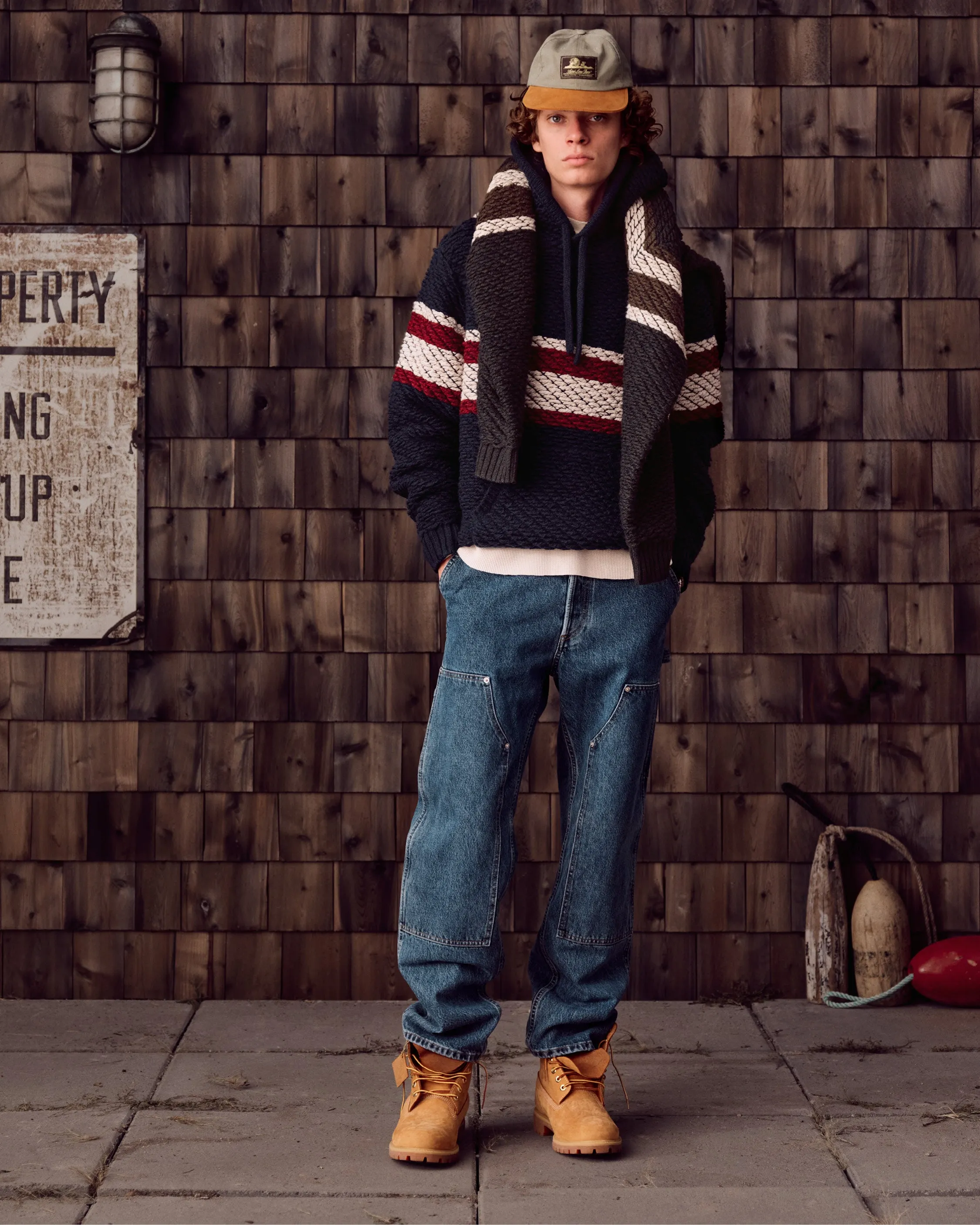 Collegiate Heavyweight Knit Hoodie sold by Aime Leon Dore product image thumbnail 3