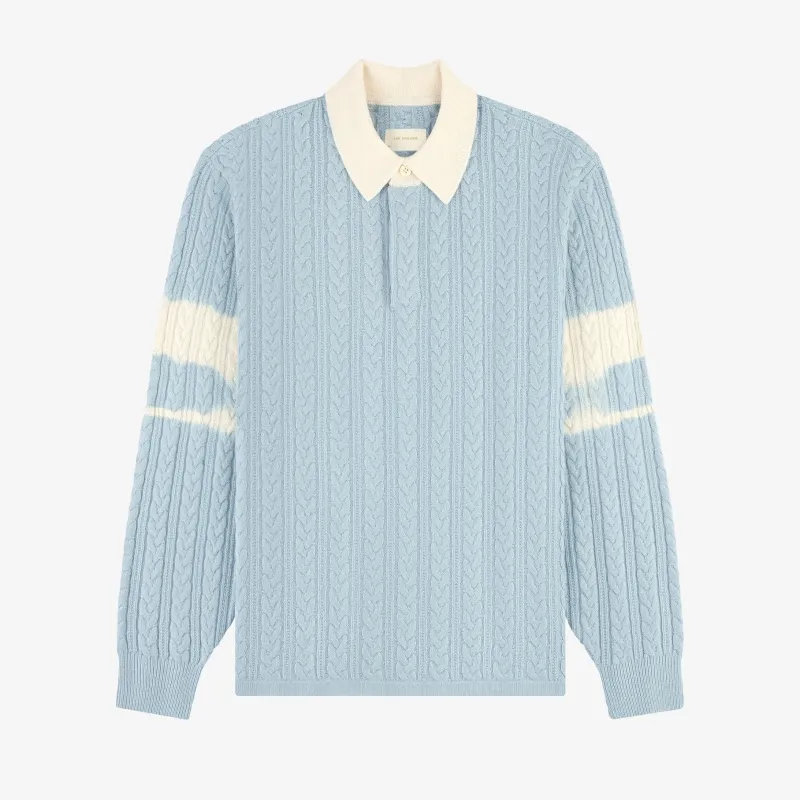 Collegiate Cable Knit Rugby sold by Aime Leon Dore