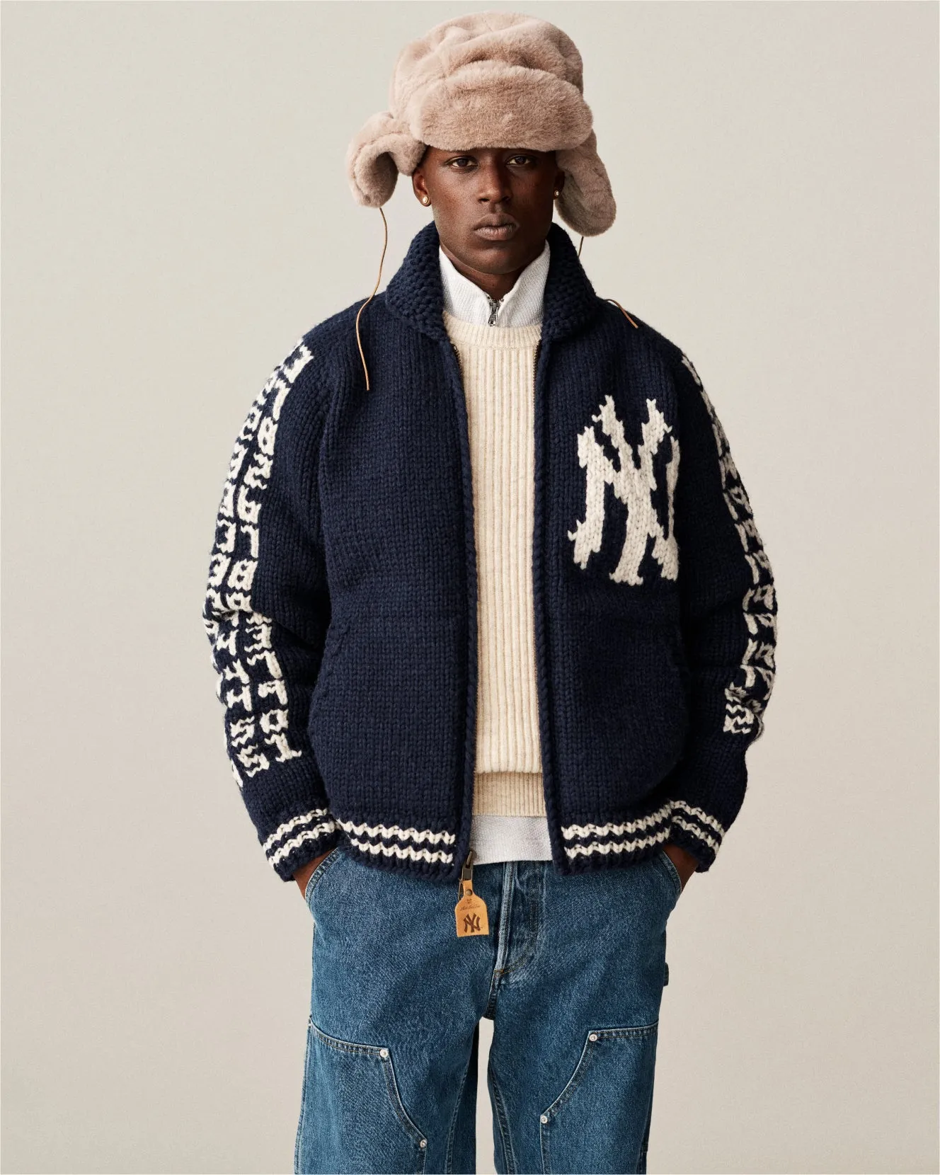 Yankees Hand-Knit Sweater sold by Aime Leon Dore product image thumbnail 3