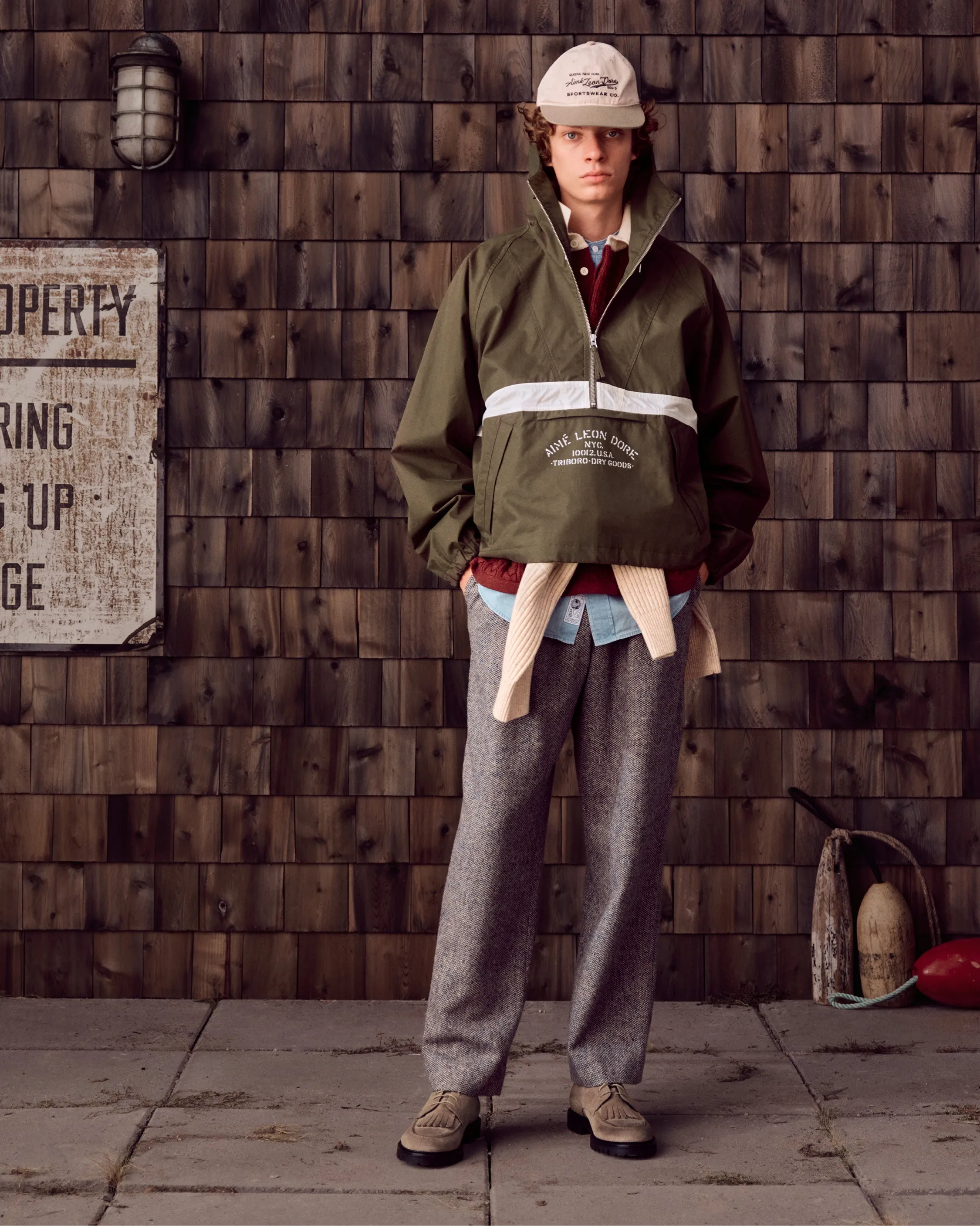 Birdseye Single Pleated Trouser sold by Aime Leon Dore product image thumbnail 3