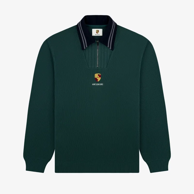 ALD / Porsche Jacquard Collar Quarter Zip Pullover sold by Aime Leon Dore