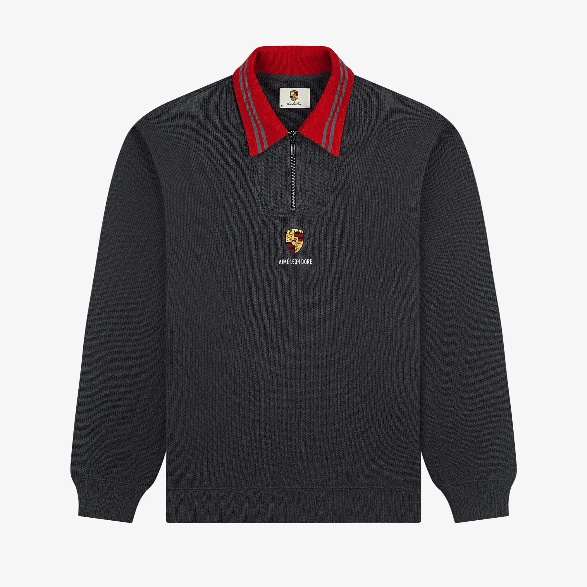 ALD / Porsche Jacquard Collar Quarter Zip Pullover sold by Aime Leon Dore