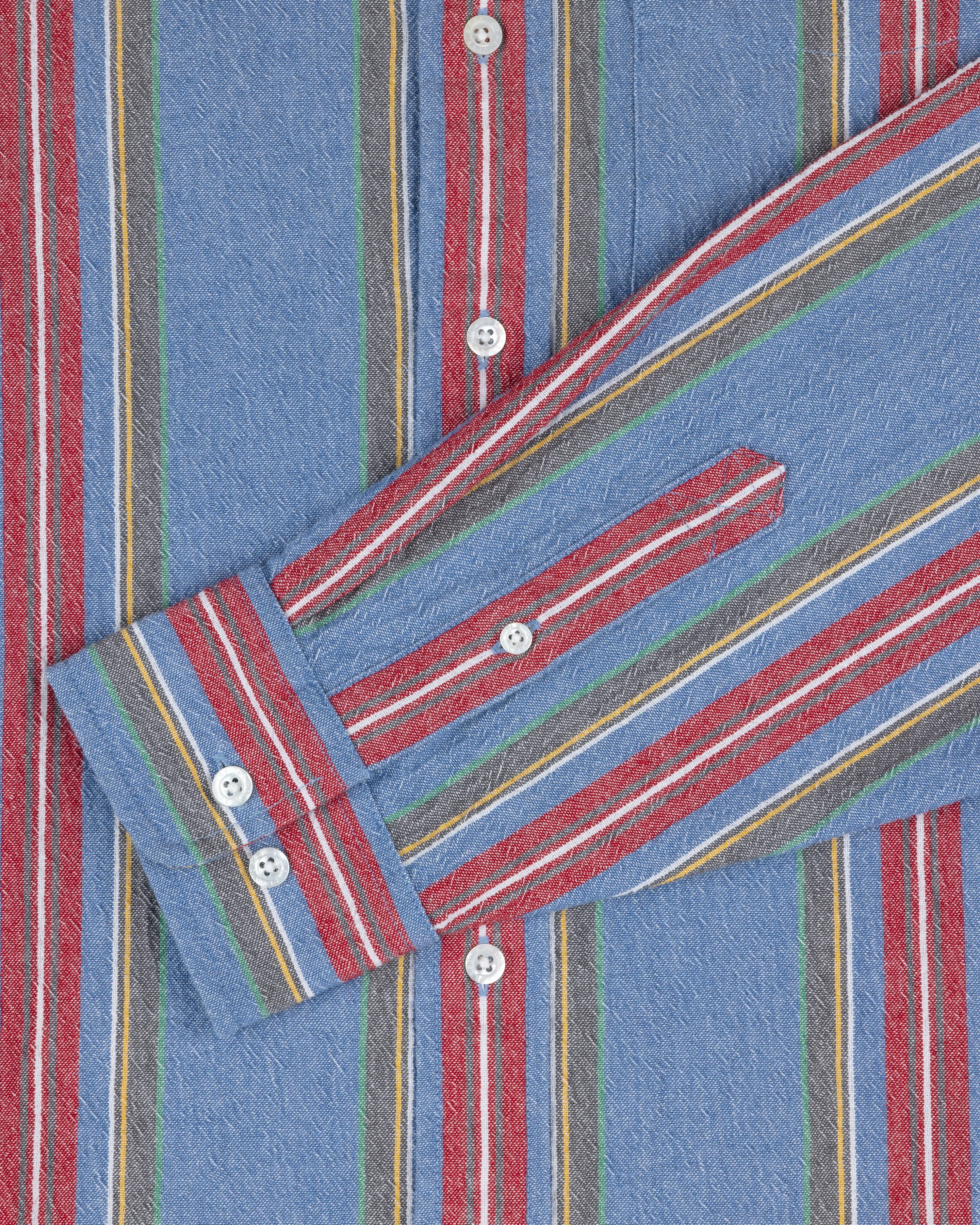 Striped Crest Oxford Shirt sold by Aime Leon Dore product image thumbnail 4