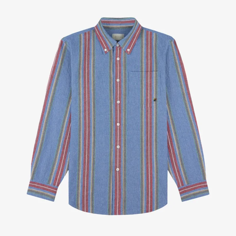Striped   Crest Oxford Shirt sold by Aime Leon Dore