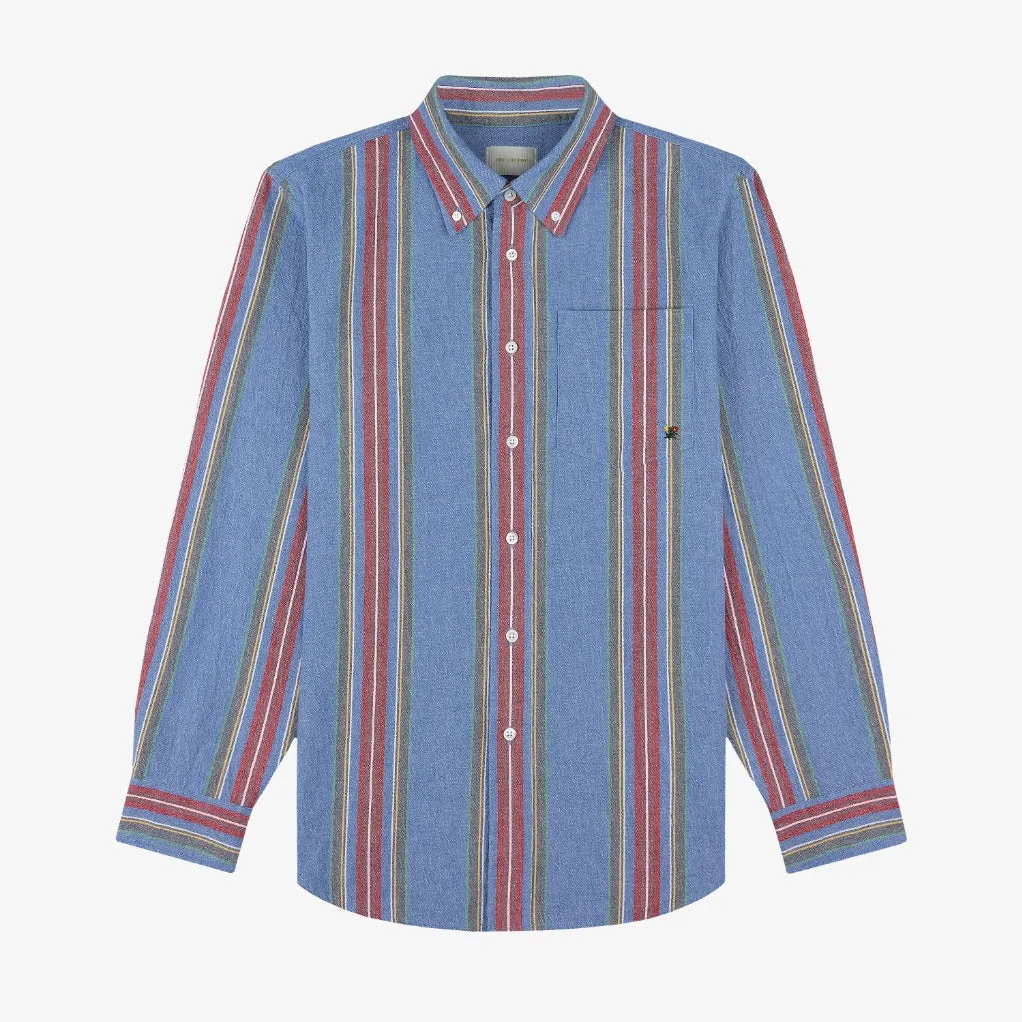 Striped Crest Oxford Shirt sold by Aime Leon Dore