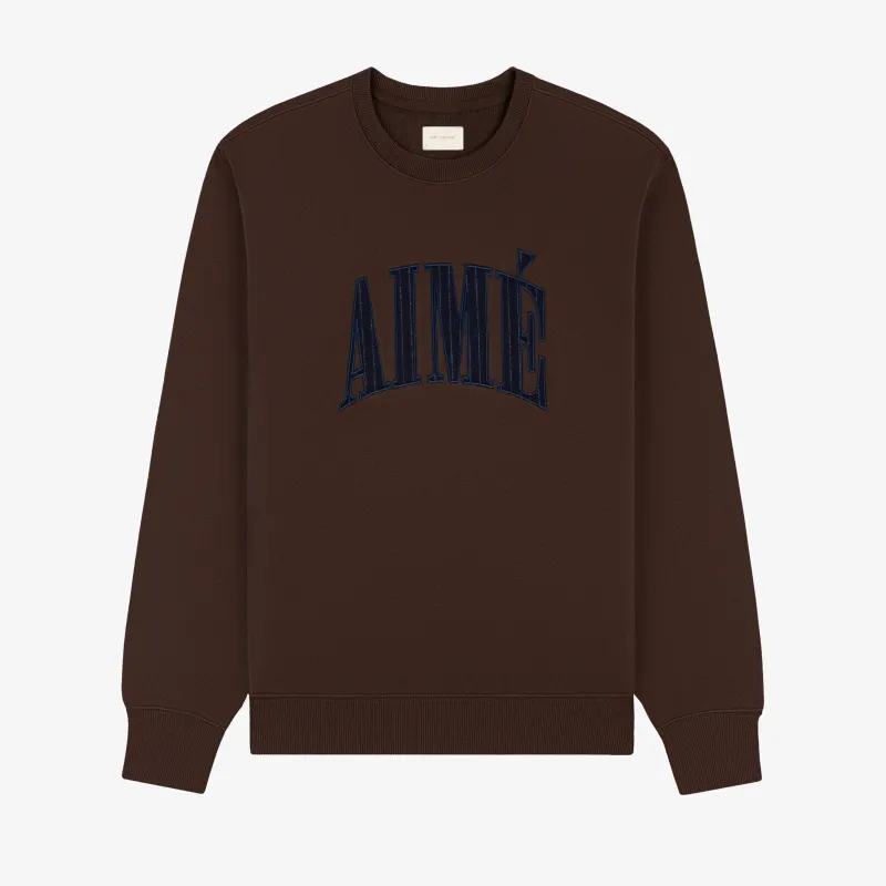 Aimé Appliqué Crewneck Sweatshirt made by Aime Leon Dore