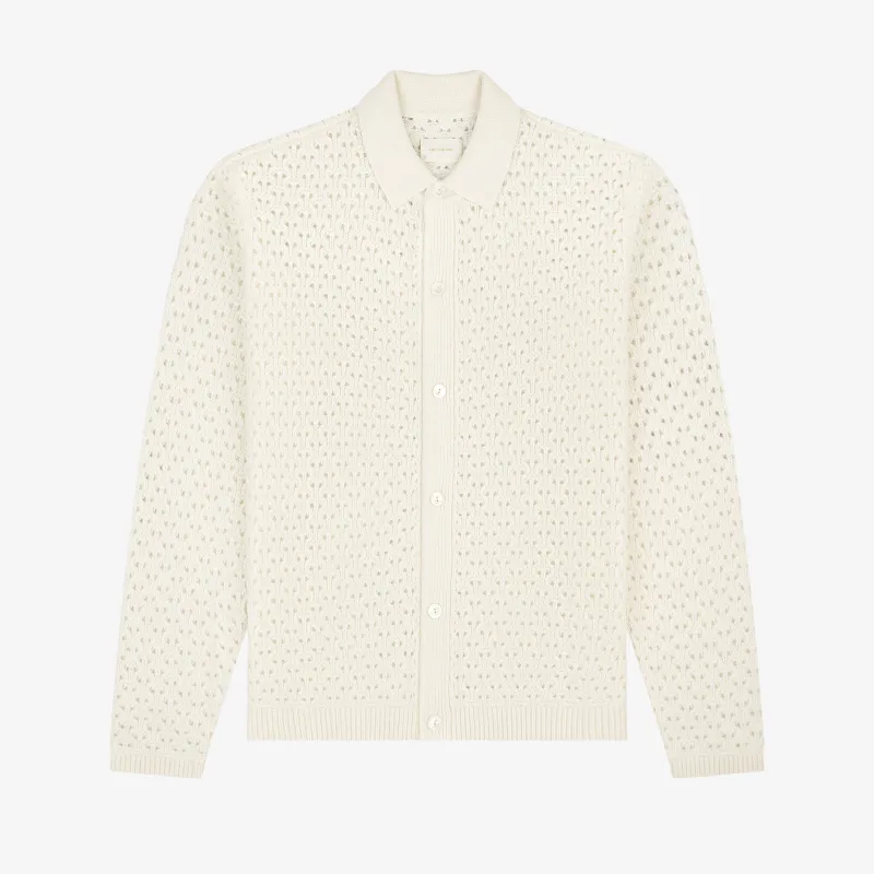 Knit Polo Cardigan made by Aime Leon Dore