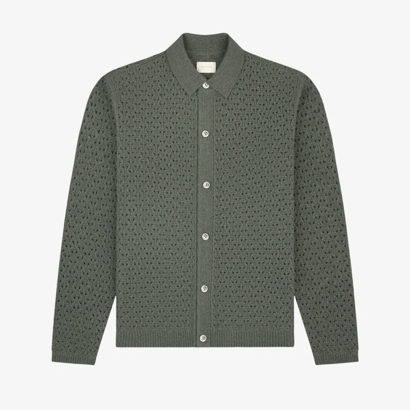 Knit Polo      Cardigan sold by Aime Leon Dore