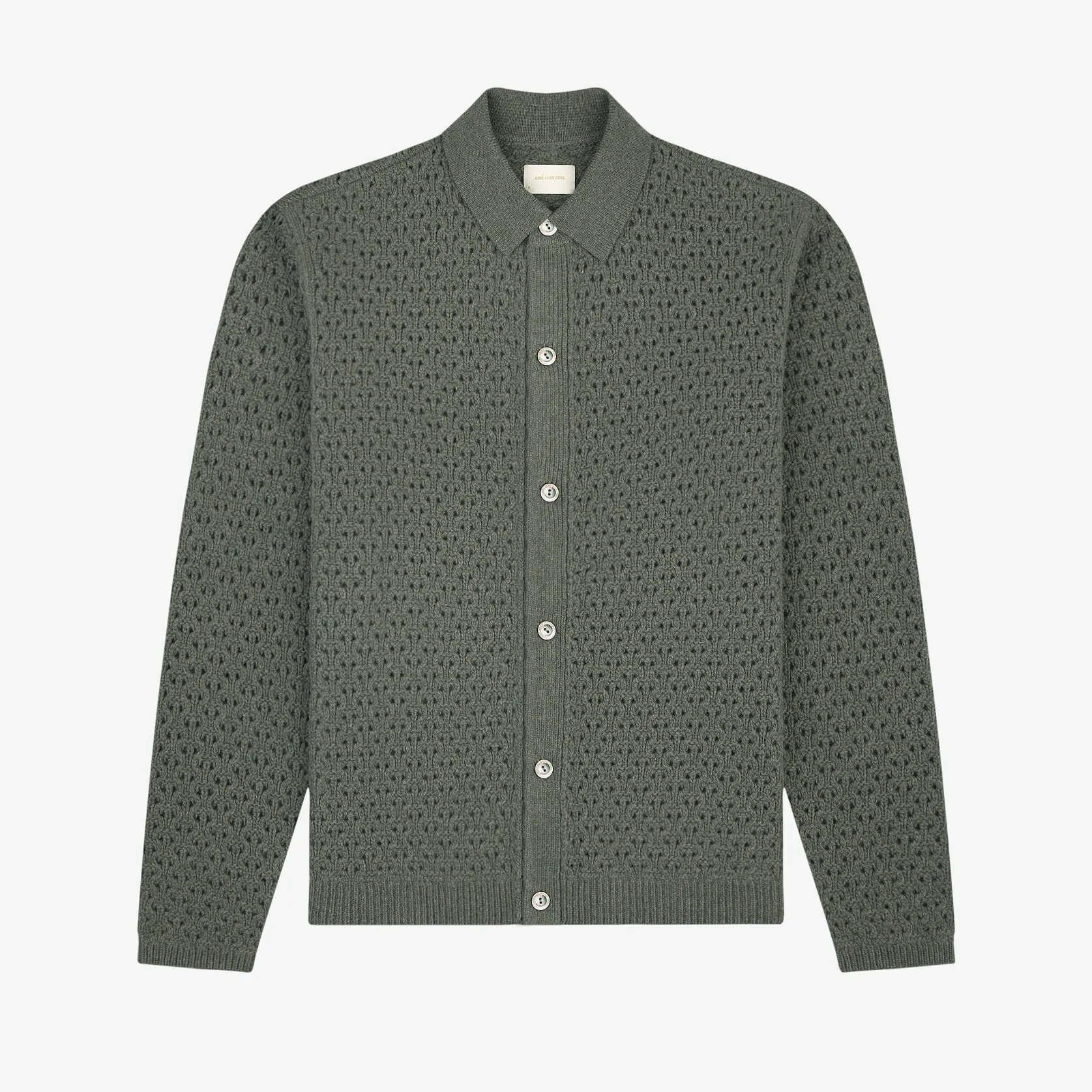 Knit Polo Cardigan sold by Aime Leon Dore