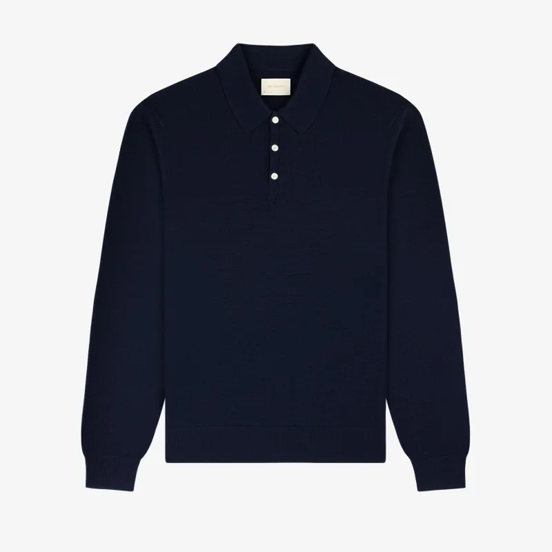 Long-Sleeve Merino Polo sold by Aime Leon Dore