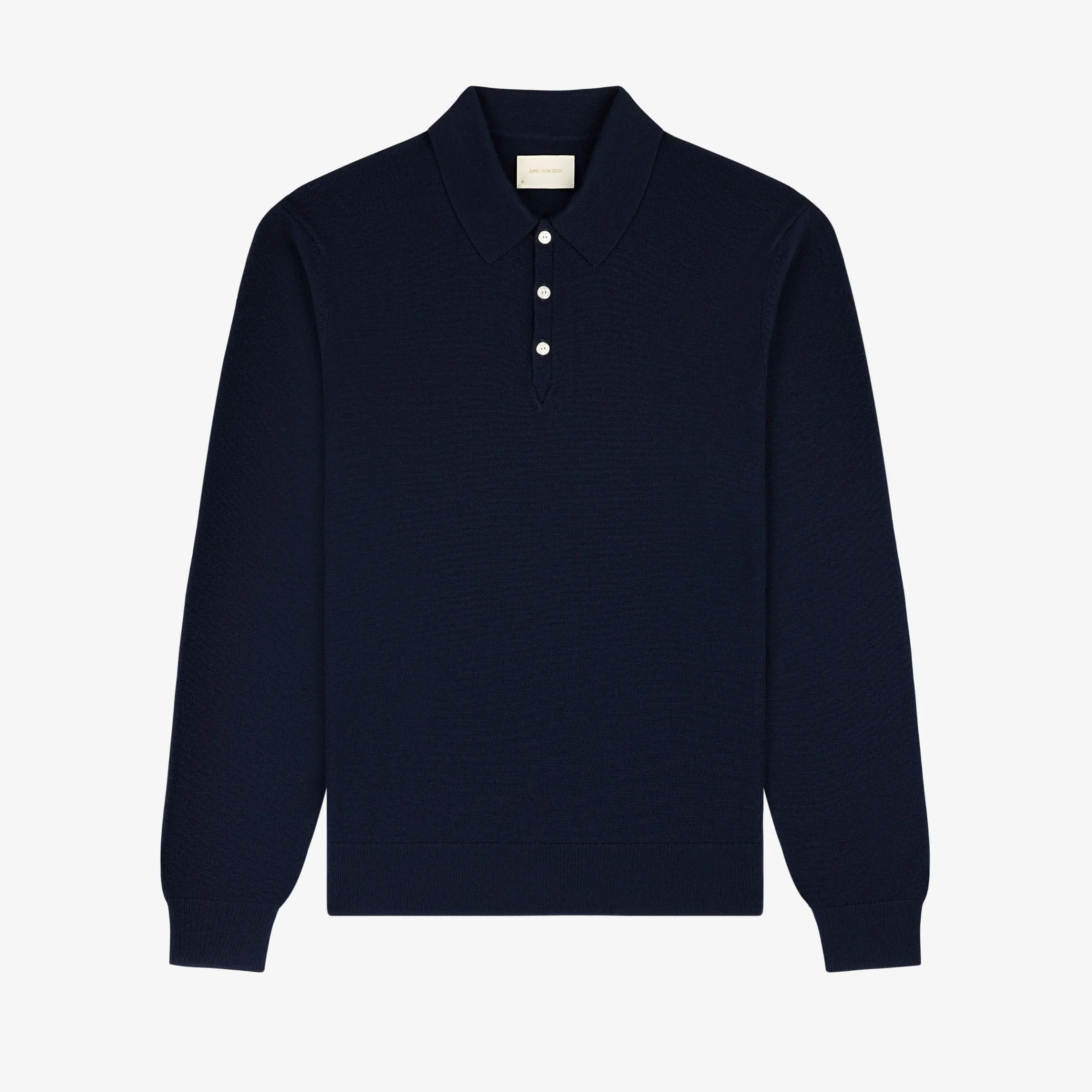 Long-Sleeve Merino Polo sold by Aime Leon Dore