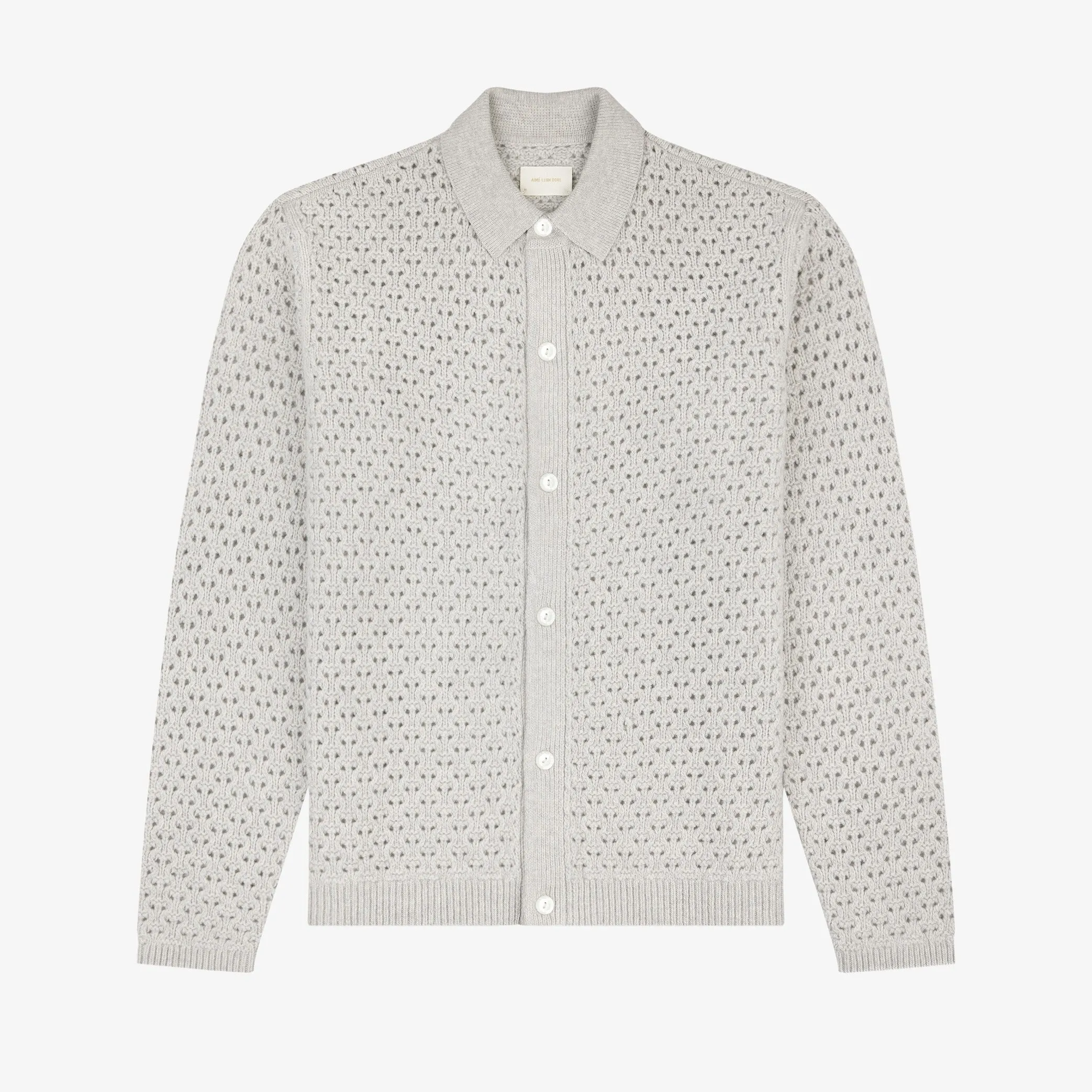 Knit Polo Cardigan sold by Aime Leon Dore