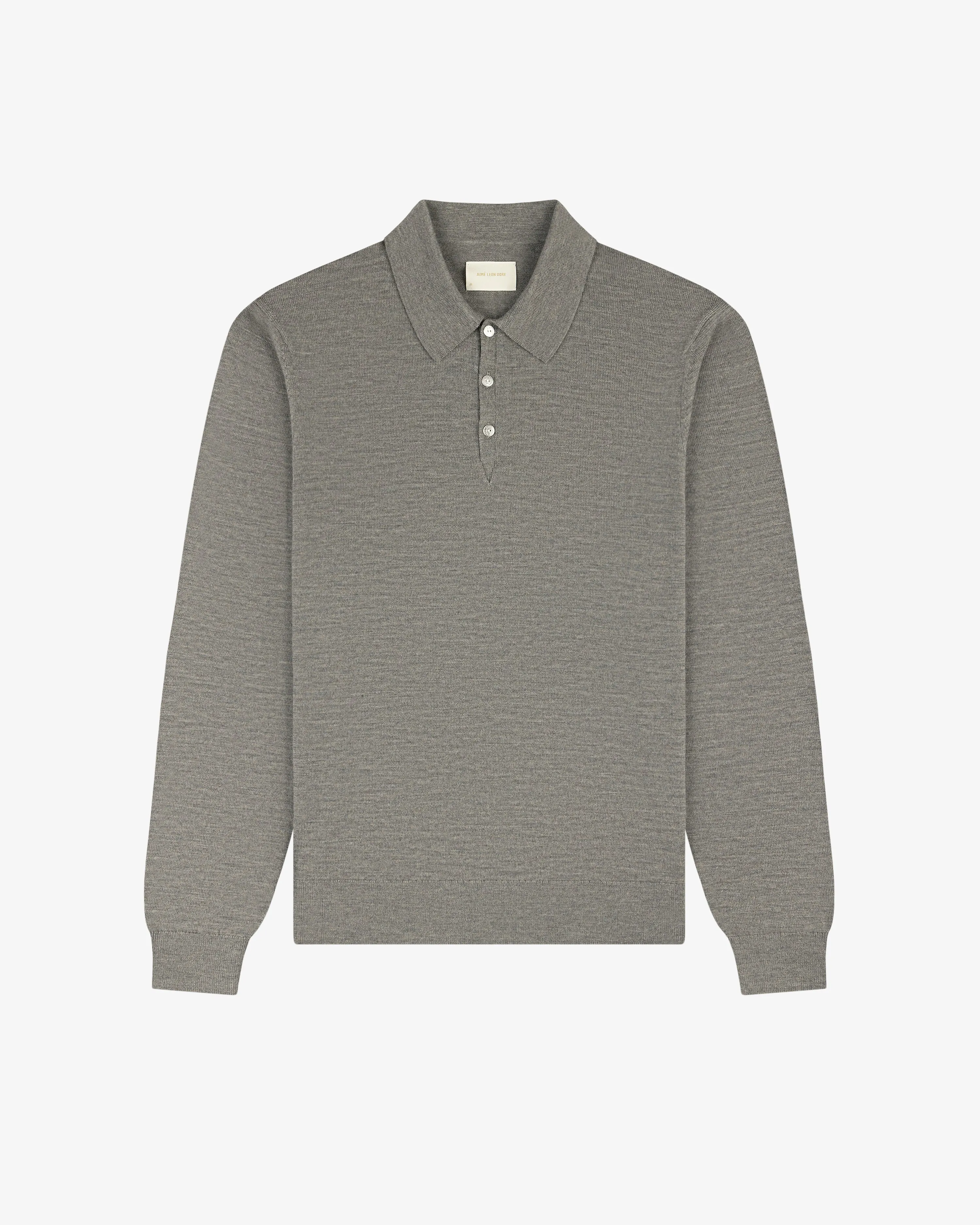 Long-Sleeve Merino Polo sold by Aime Leon Dore product image thumbnail 2