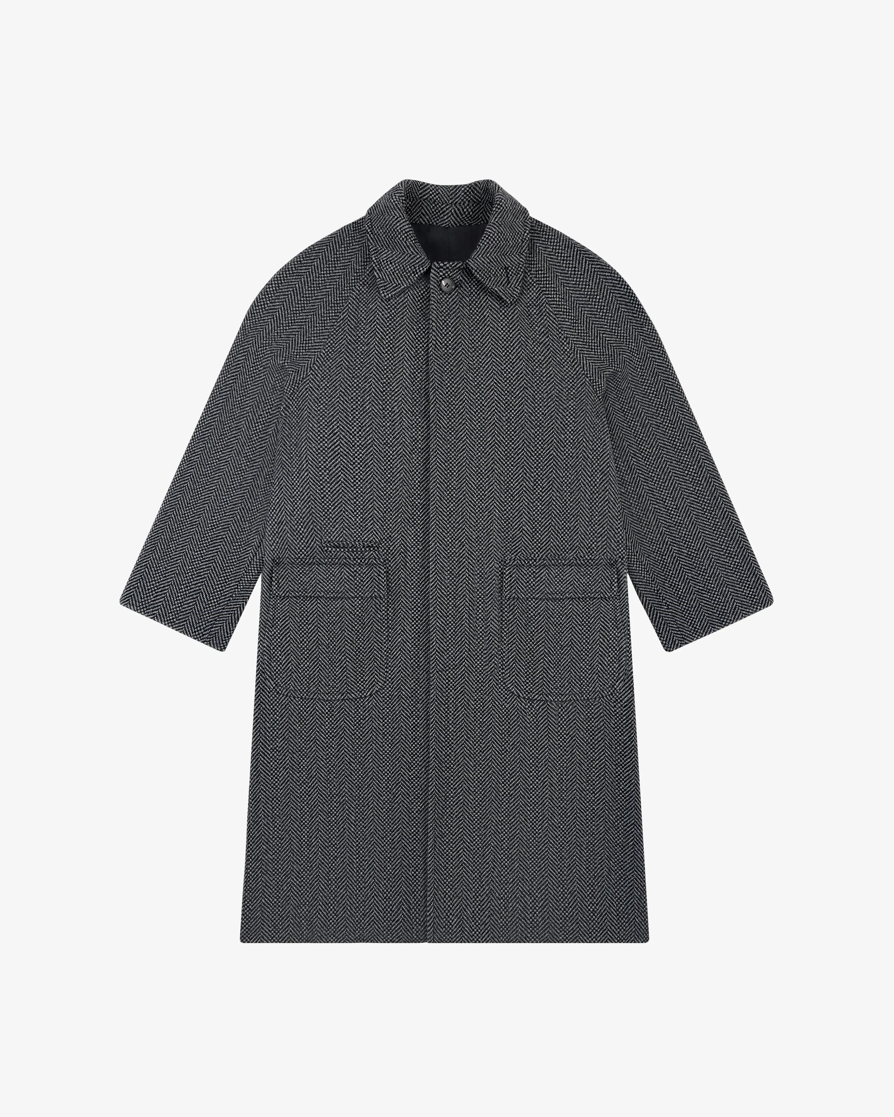 Wool Herringbone Overcoat sold by Aime Leon Dore product image thumbnail 2