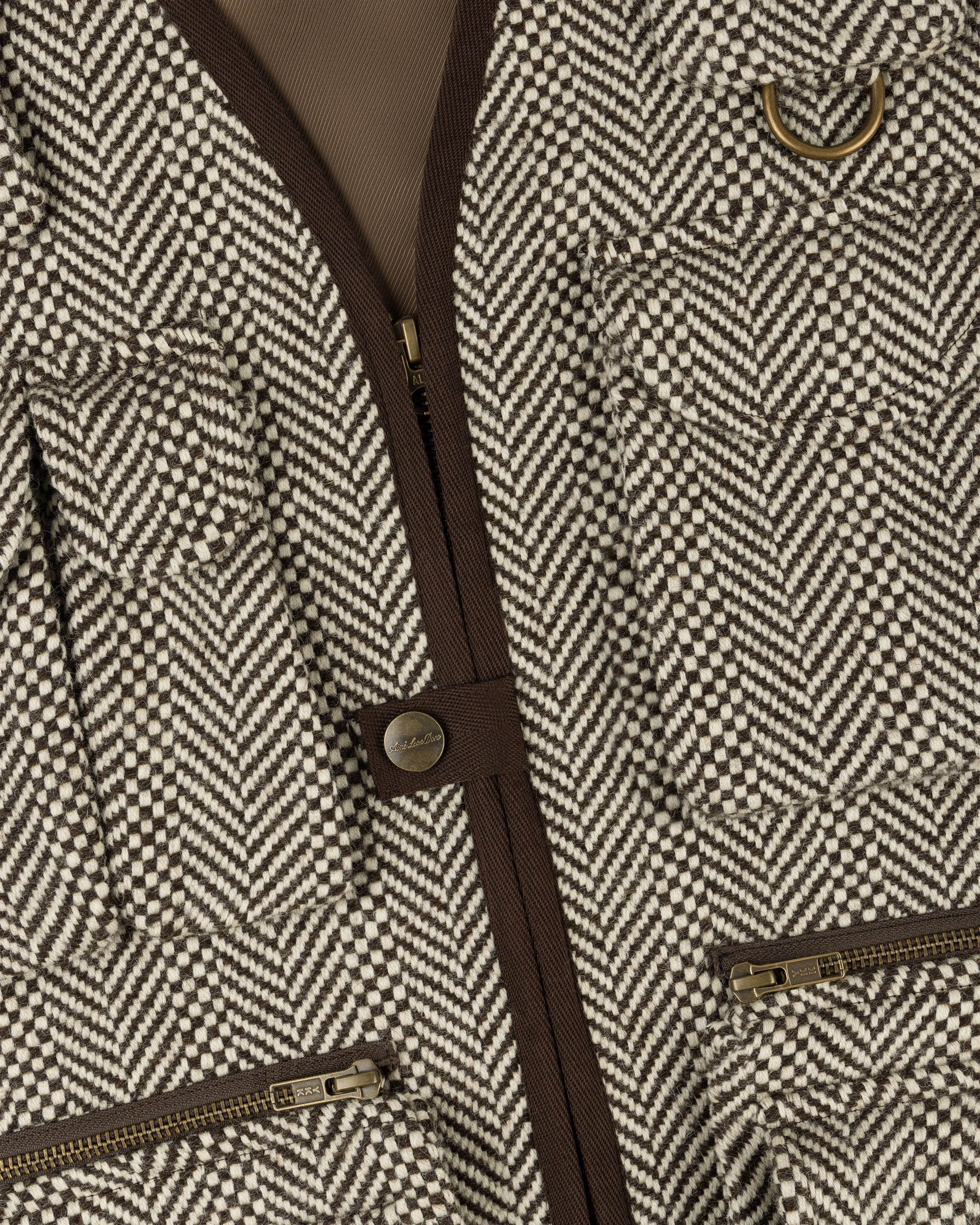 Wool Herringbone Fishing Vest sold by Aime Leon Dore product image thumbnail 4