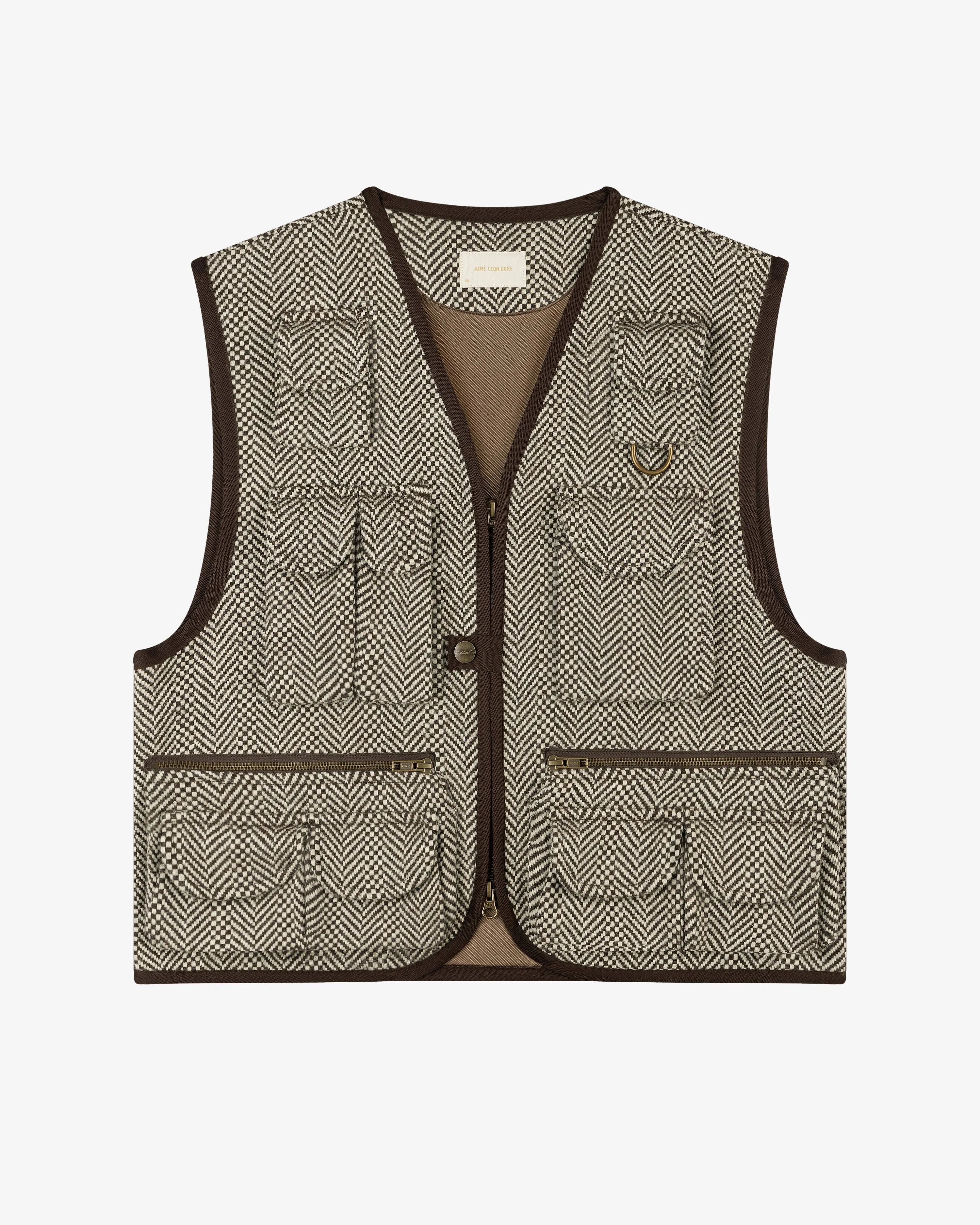 Wool Herringbone Fishing Vest sold by Aime Leon Dore product image thumbnail 2